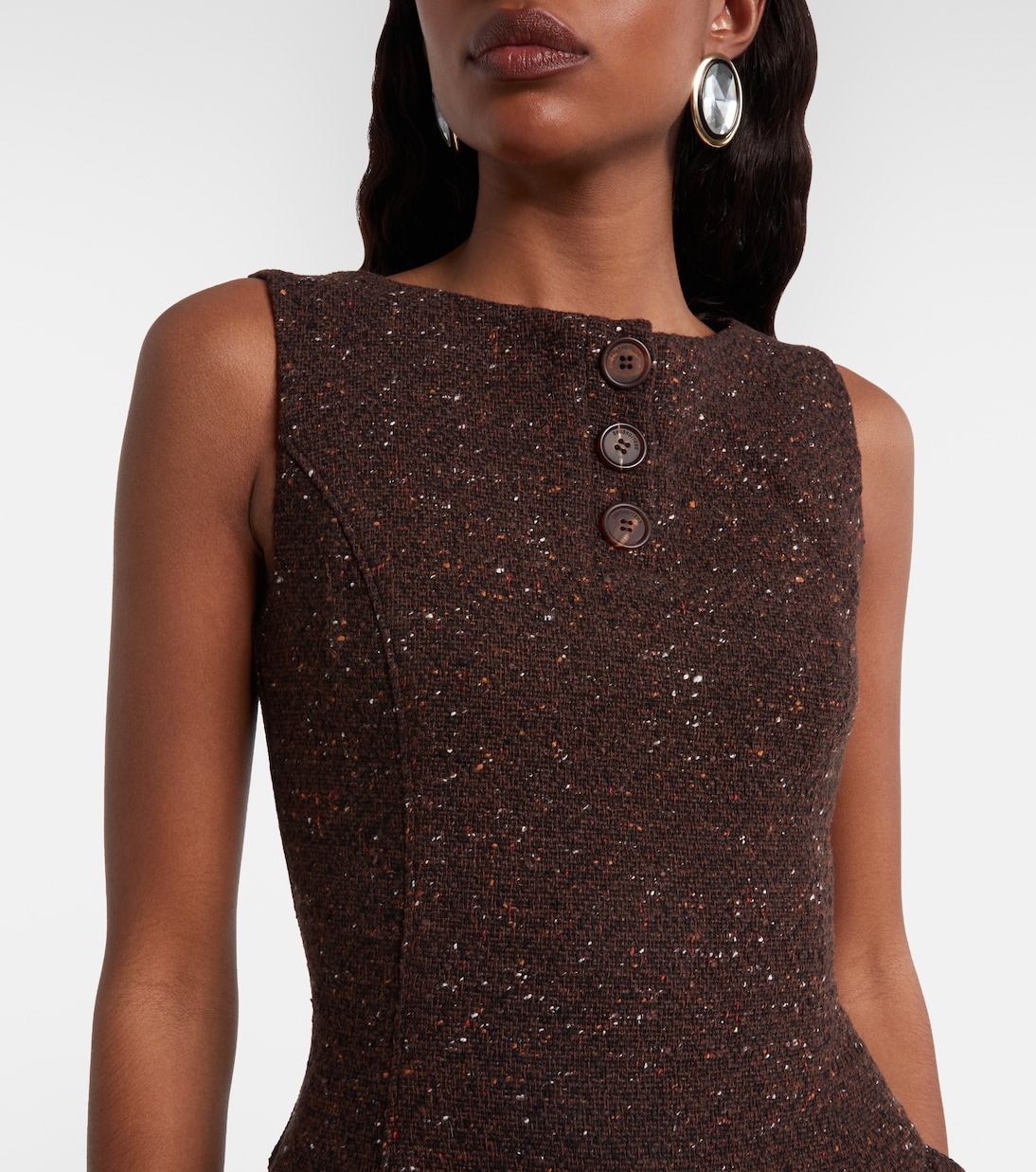 Knitted wool-blend minidress | Shushu/Tong