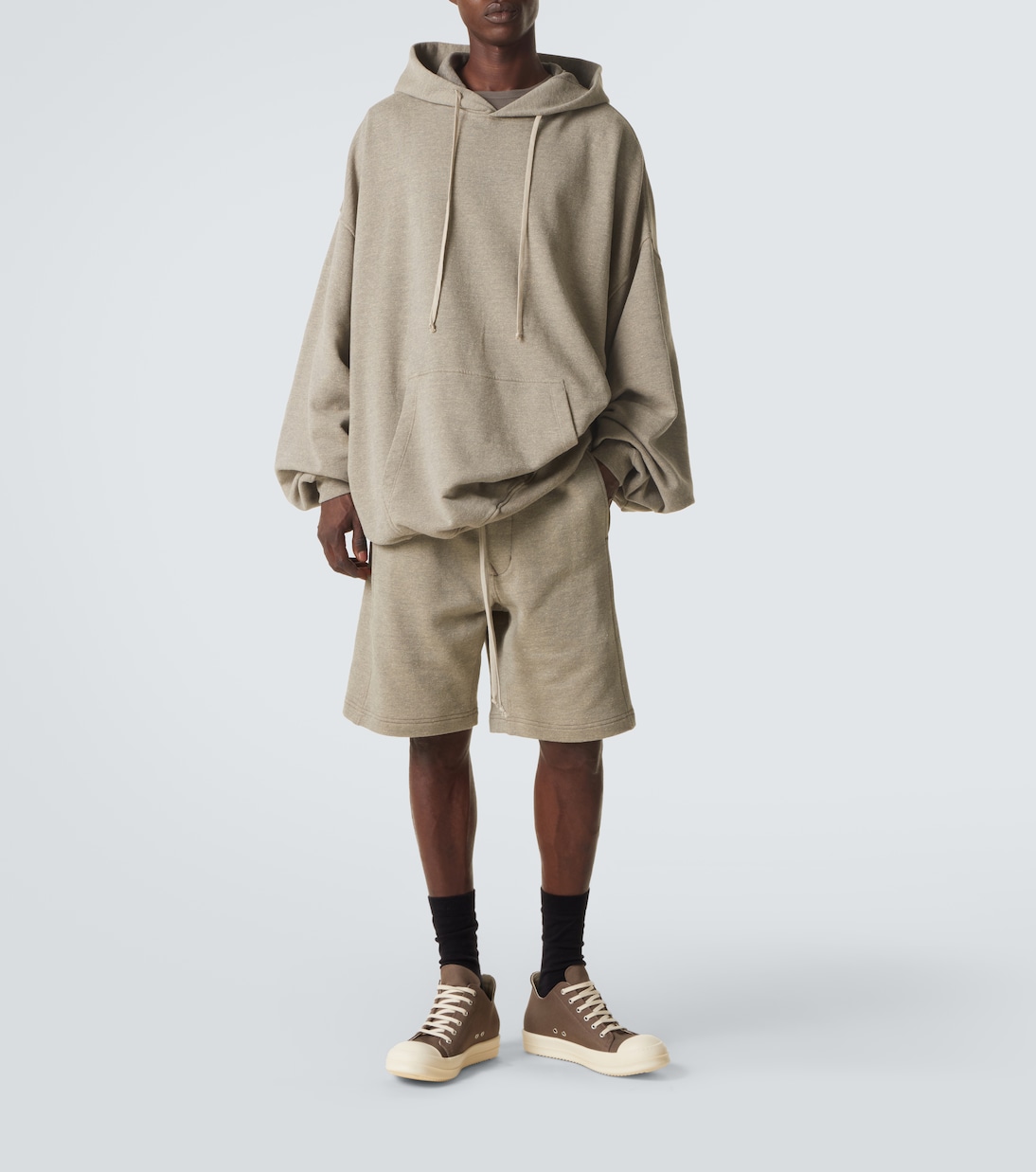 DRKSHDW Temple denim low-top sneakers | Rick Owens