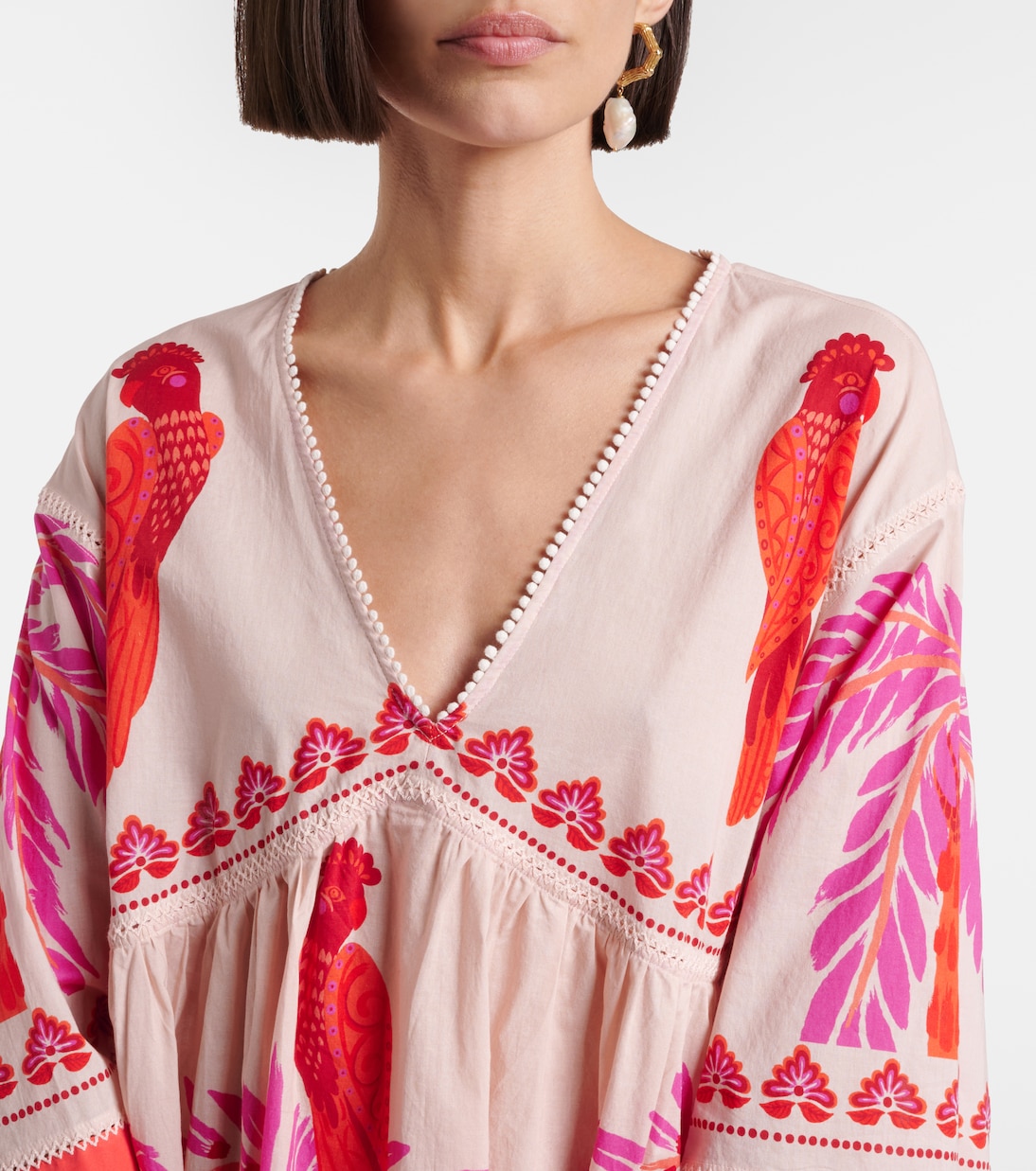 Robe Mahault imprimée en coton | Poupette St Barth