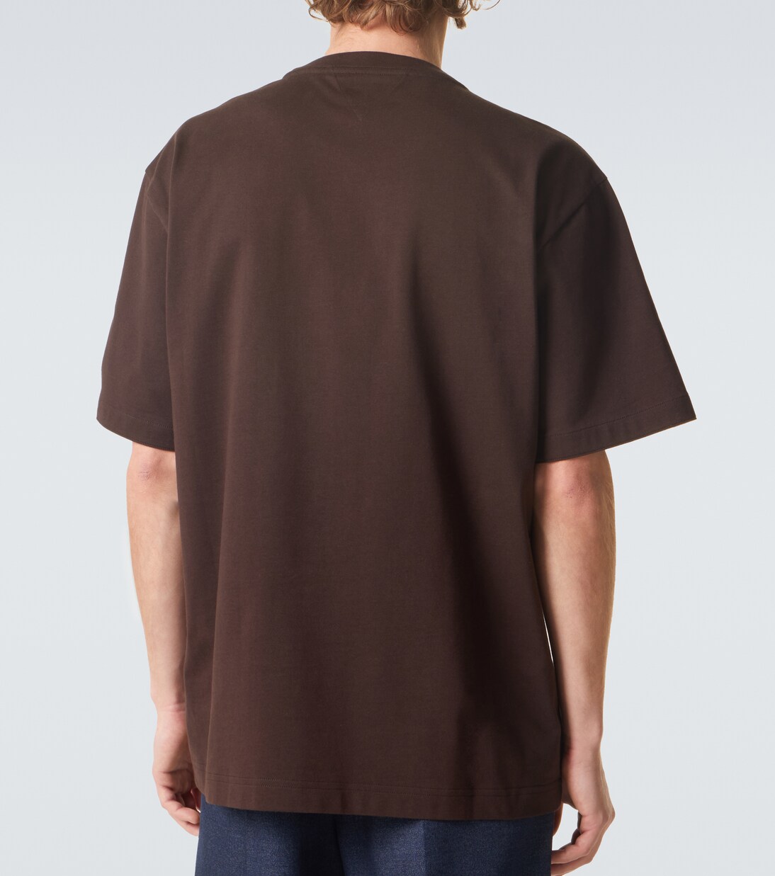 T-shirt en coton et daim | Bottega Veneta