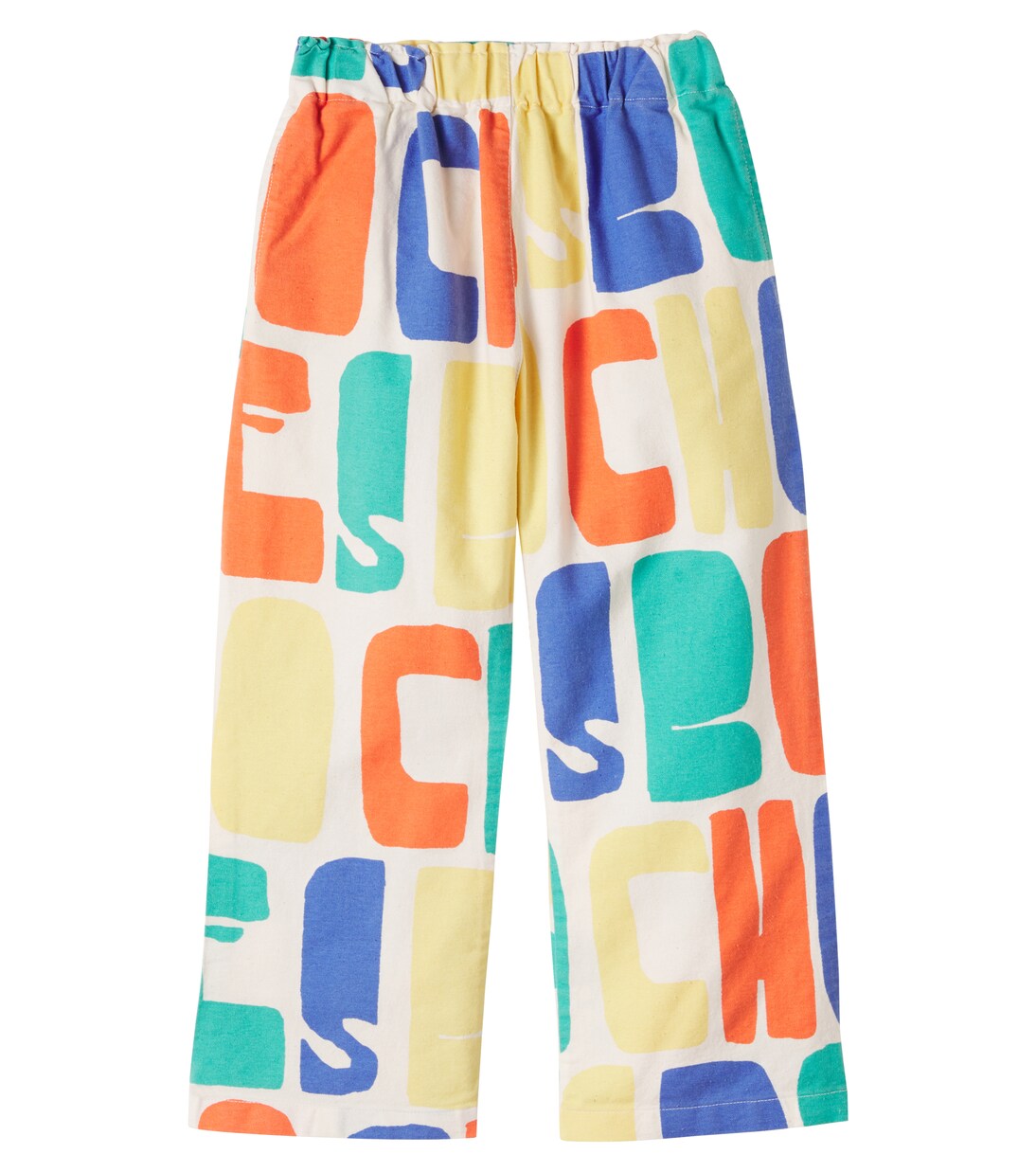 Logo printed cotton pants | Bobo Choses