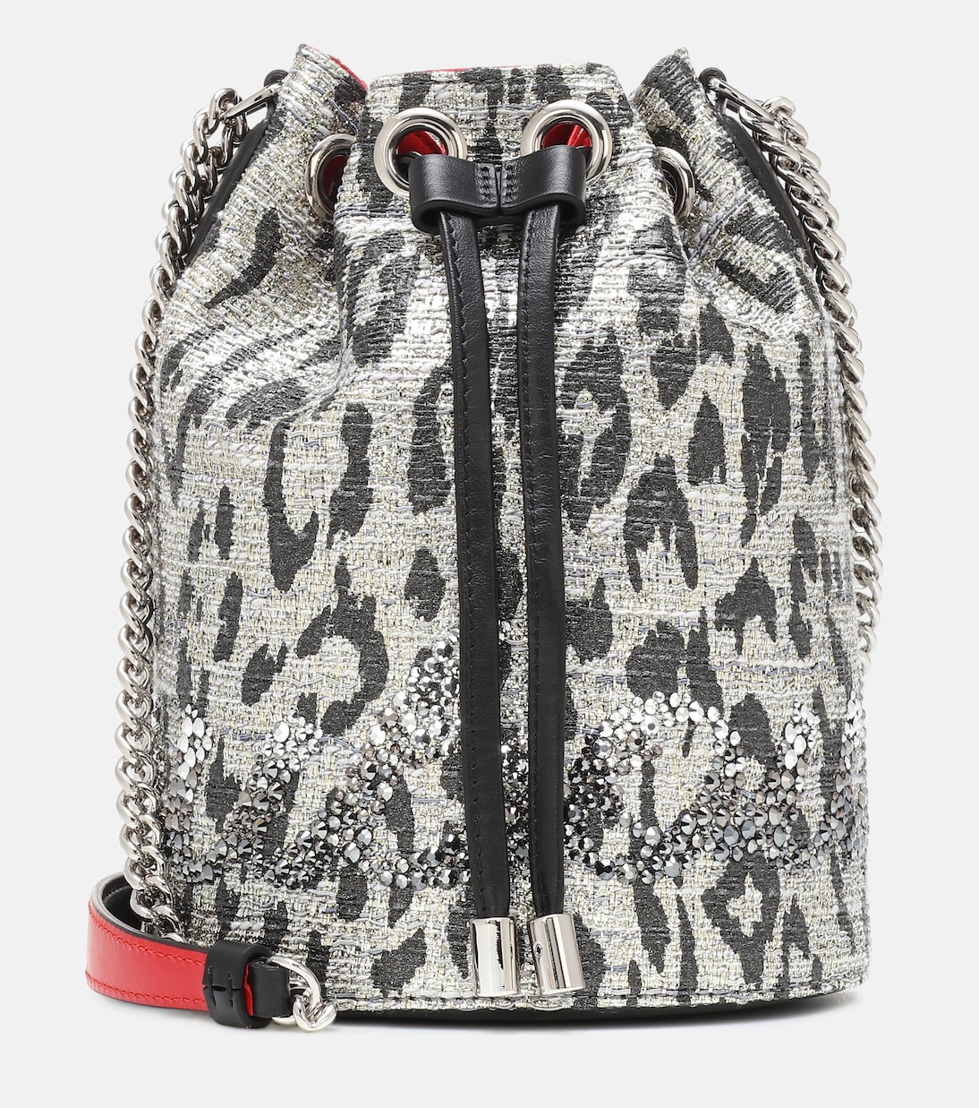 Bucket-Bag Marie Jane mit Kristallen | Christian Louboutin