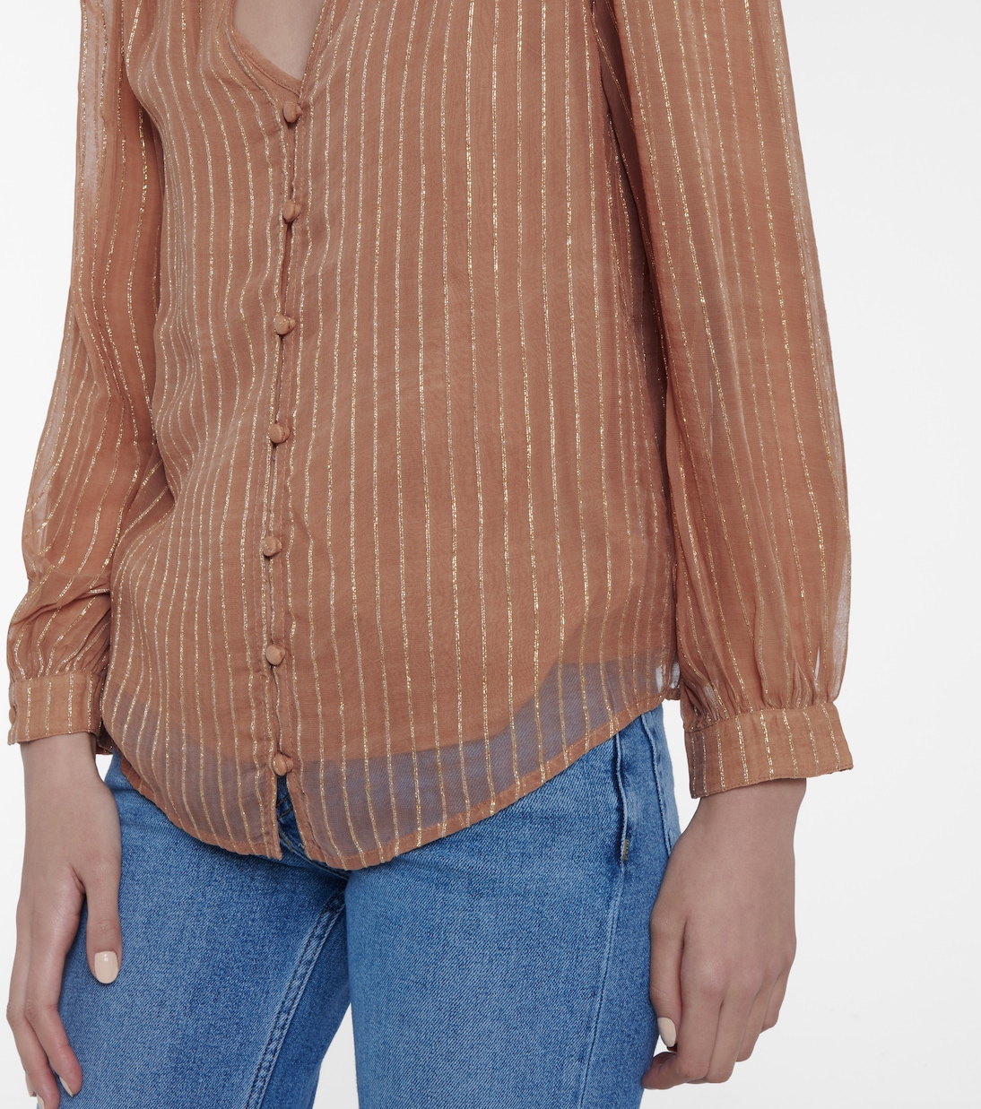 Tomei striped blouse | Velvet