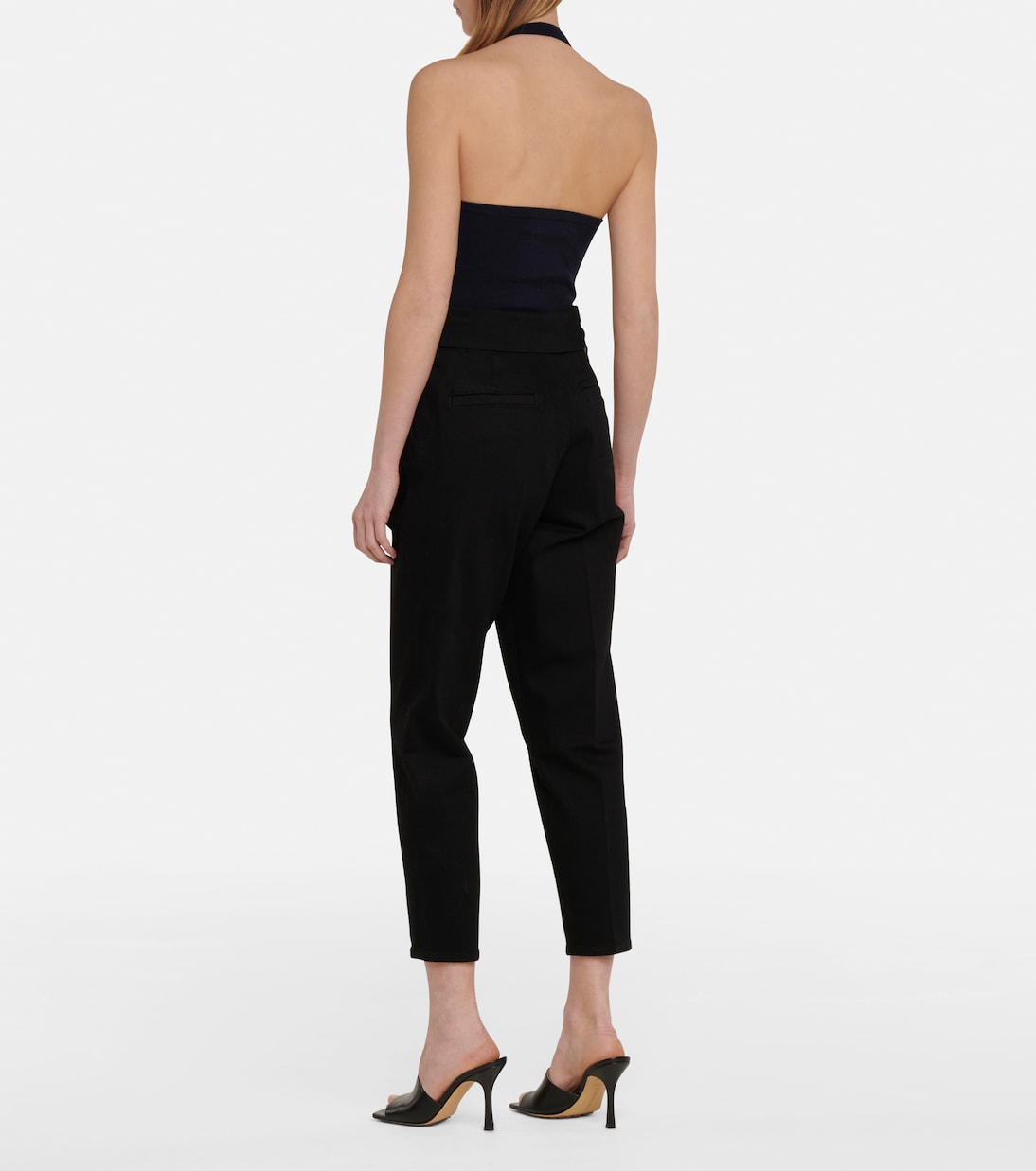 Jeans rectos Fold Over de tiro alto | J Brand