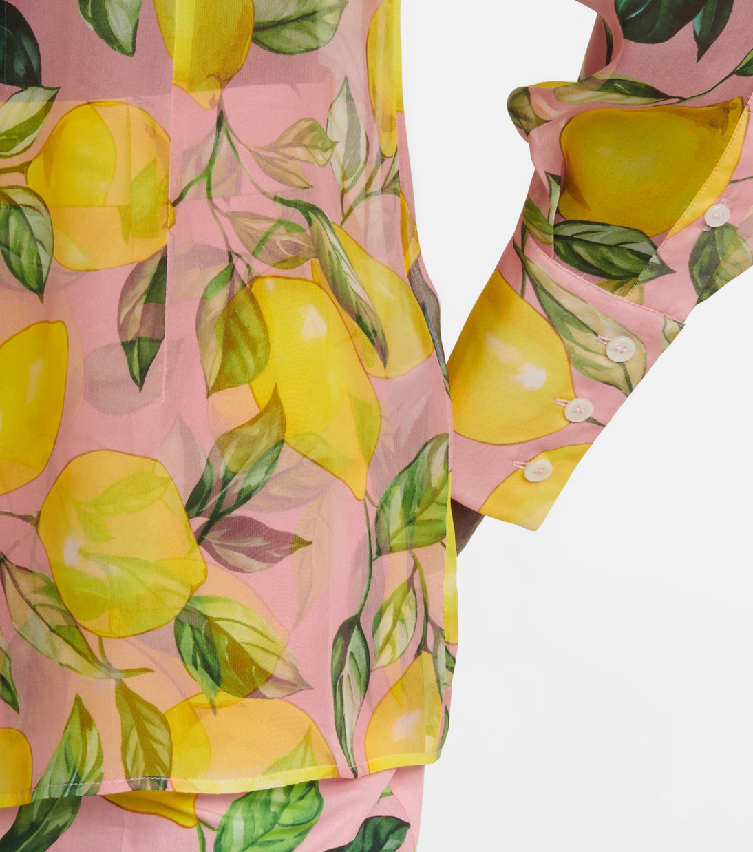 Camisa de chifón de seda estampada | Dolce&Gabbana