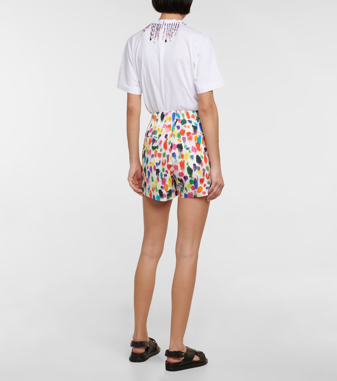 Shorts in cotone con stampa | Christopher Kane
