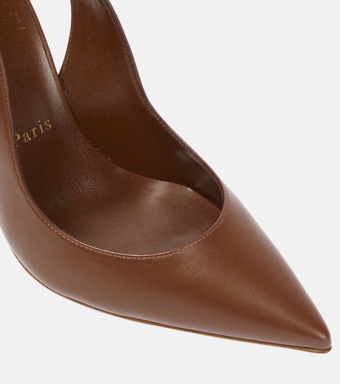 Nudes Slingback-Pumps Hot Chick aus Leder | Christian Louboutin