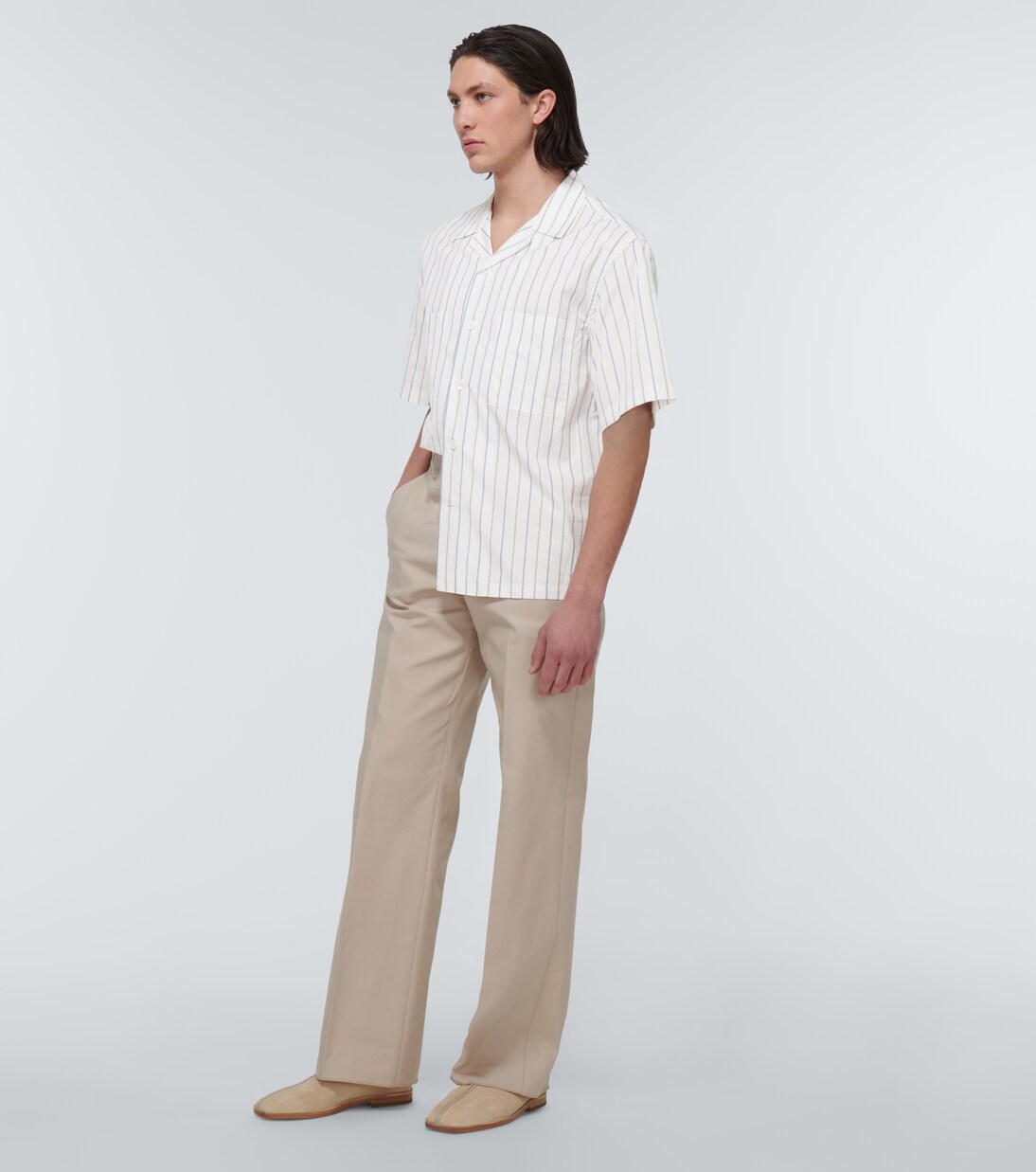 Camicia Solana Talian in cotone gessato | Barena Venezia