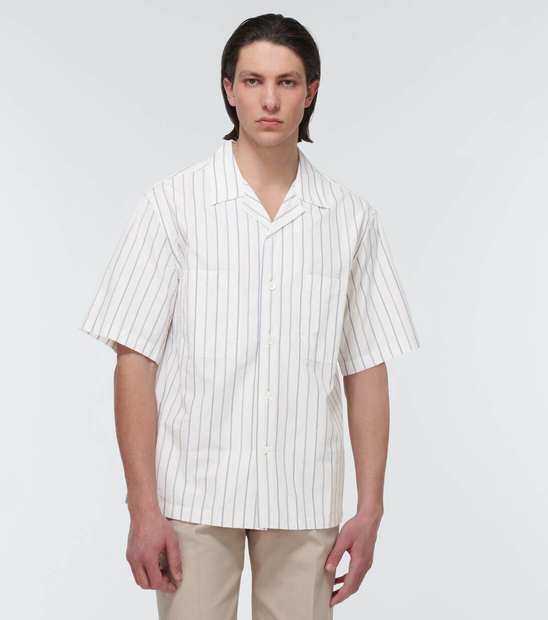 Camicia Solana Talian in cotone gessato | Barena Venezia