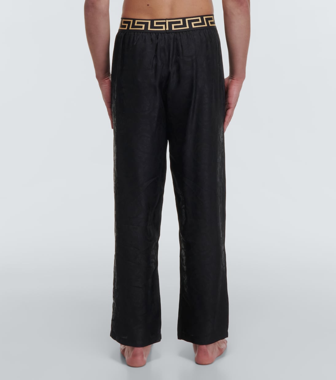 Pantalon de pyjama Barocco en soie | Versace