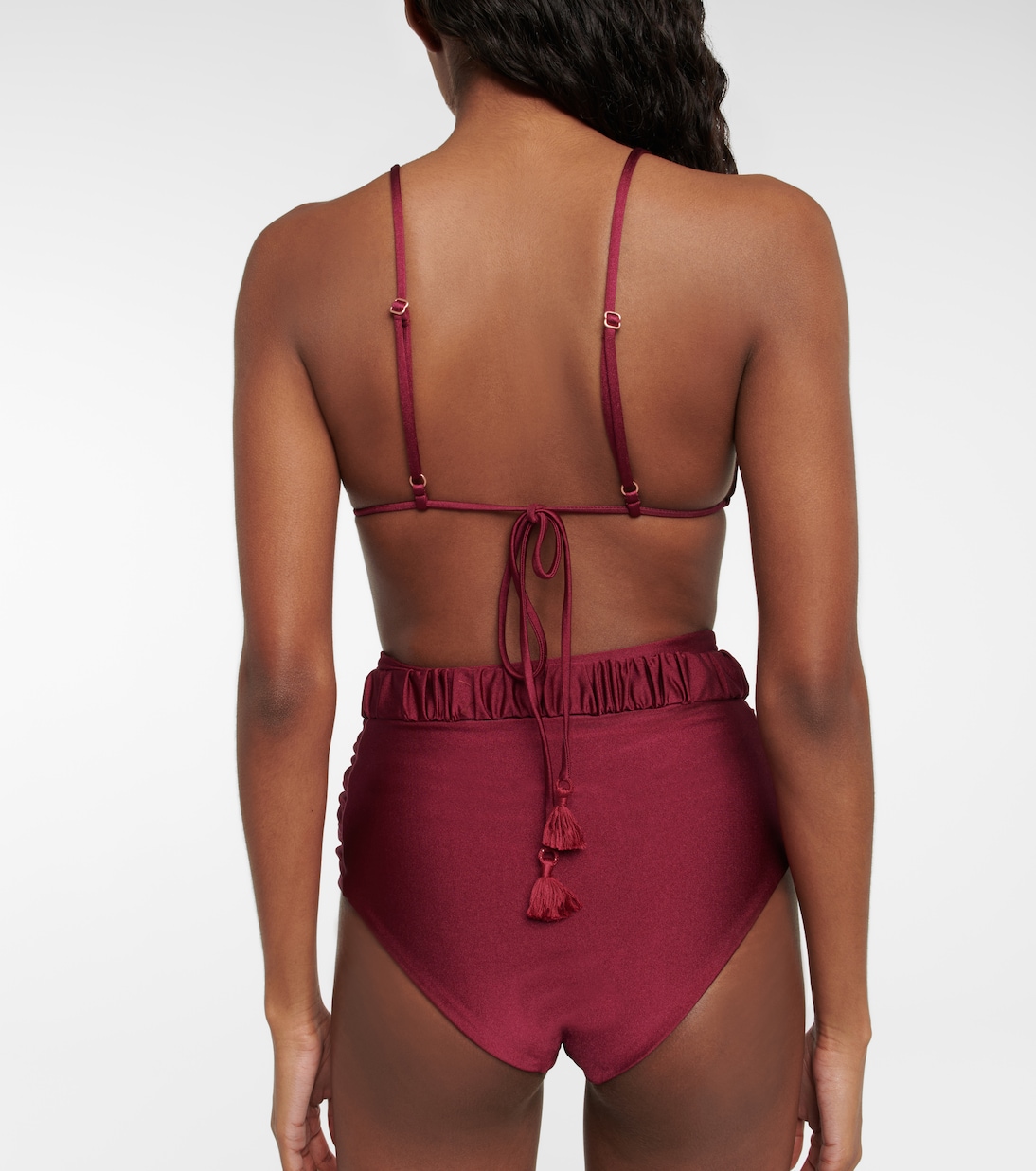 High-rise belted bikini bottoms | Johanna Ortiz