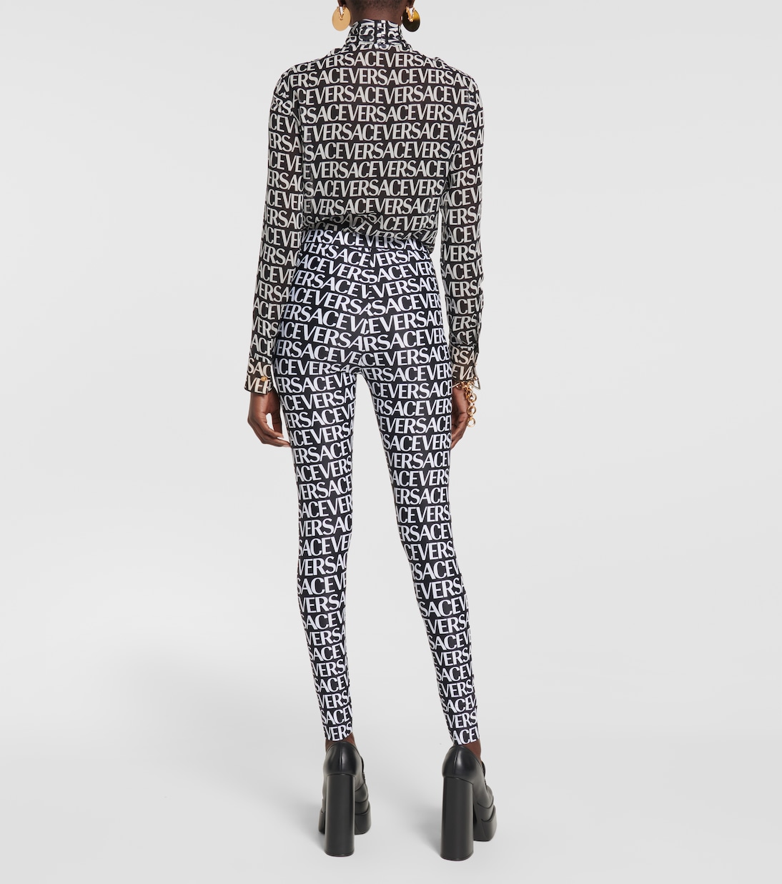 Legging imprimé à logo | Versace