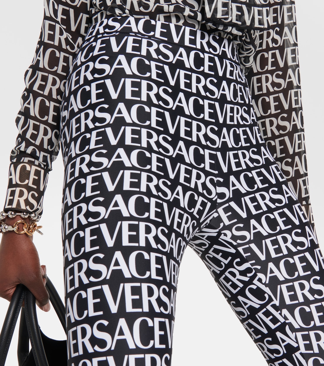 Legging imprimé à logo | Versace