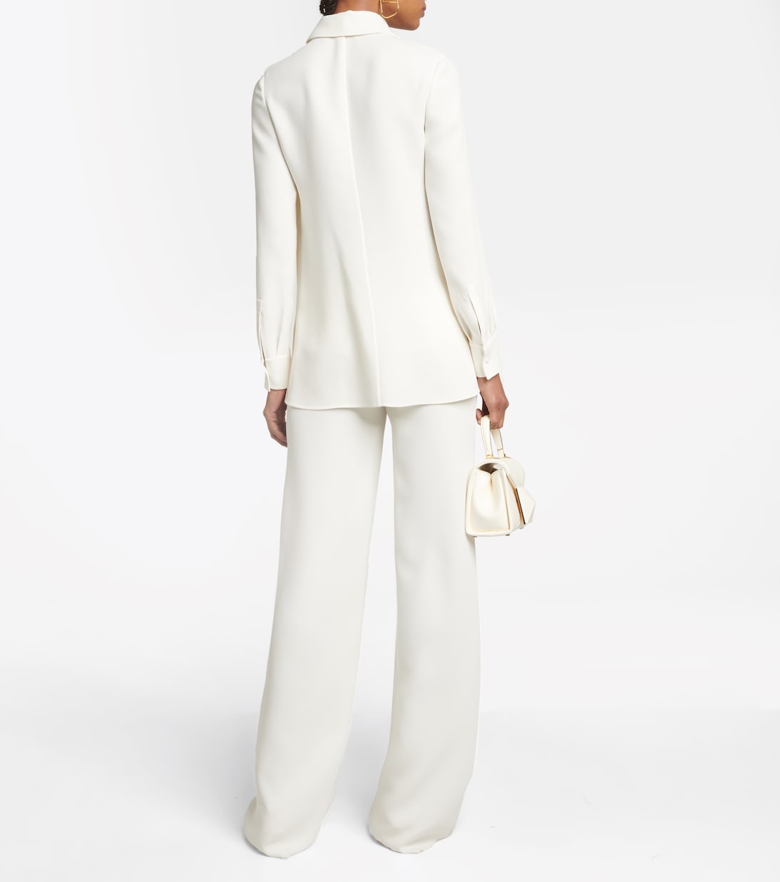 Tie-neck silk shirt | Valentino