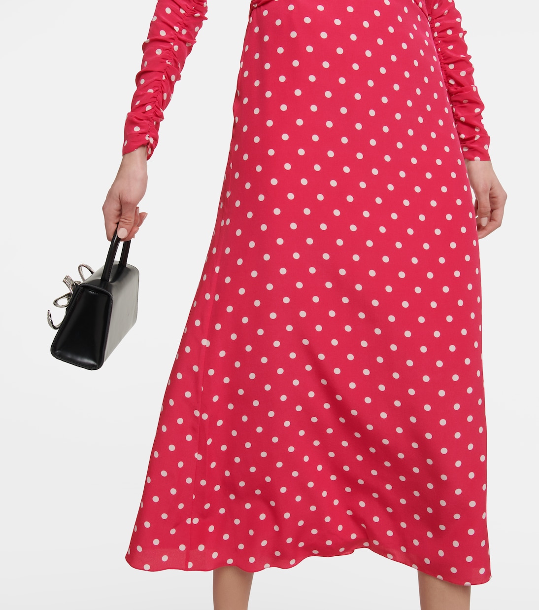 Polka-dot silk midi dress | Alessandra Rich