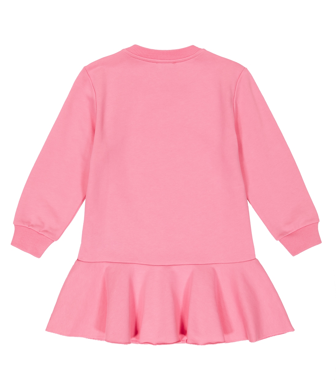 Drop waist cotton sweatshirt dress | Balmain Kids