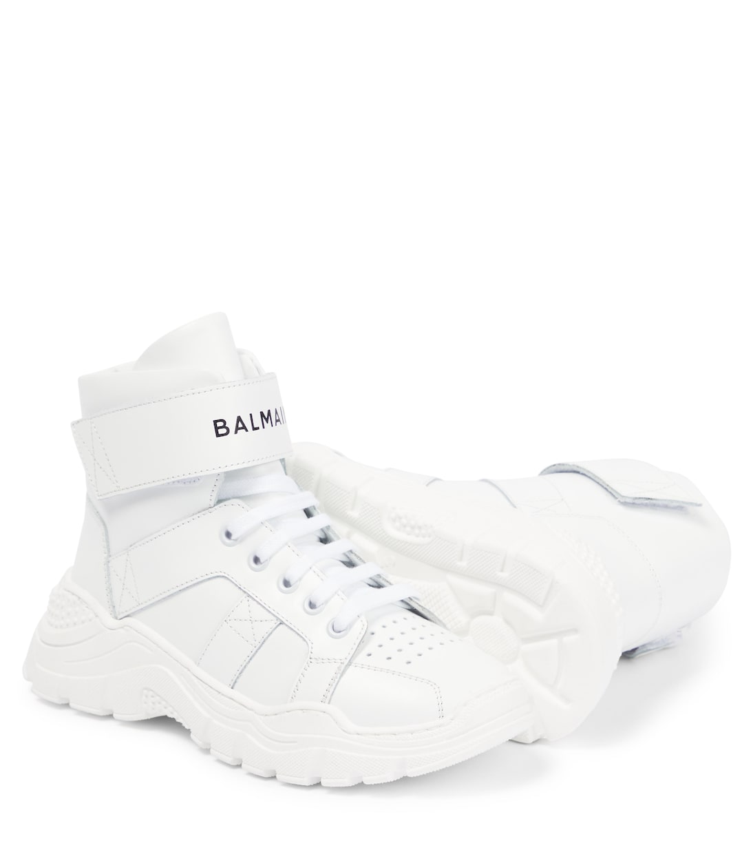 Sneakers aus Leder | Balmain Kids