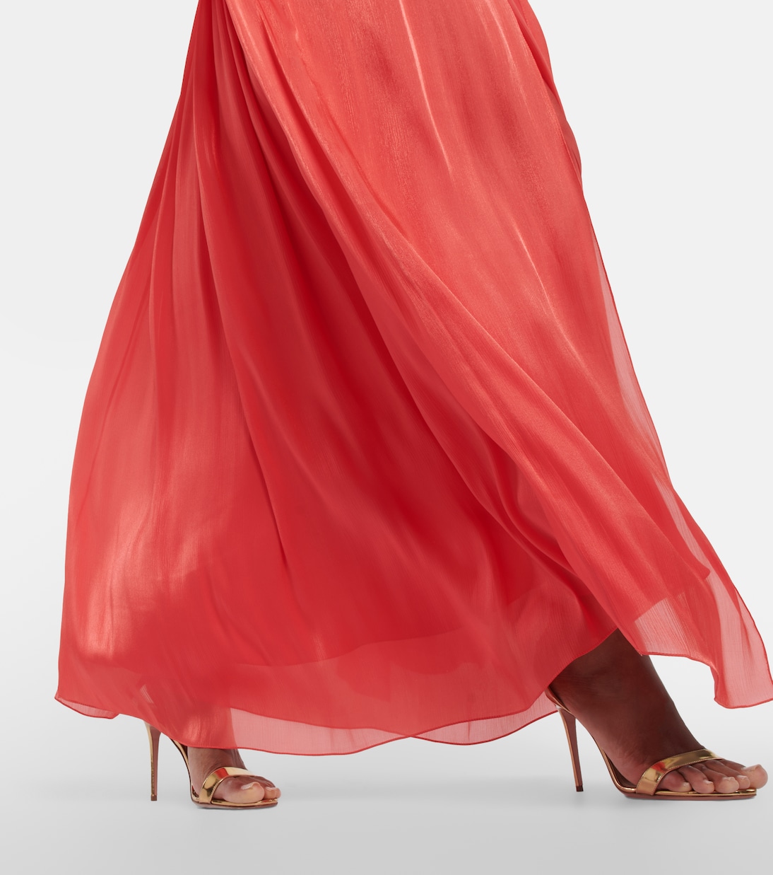 Remi georgette maxi dress | Costarellos