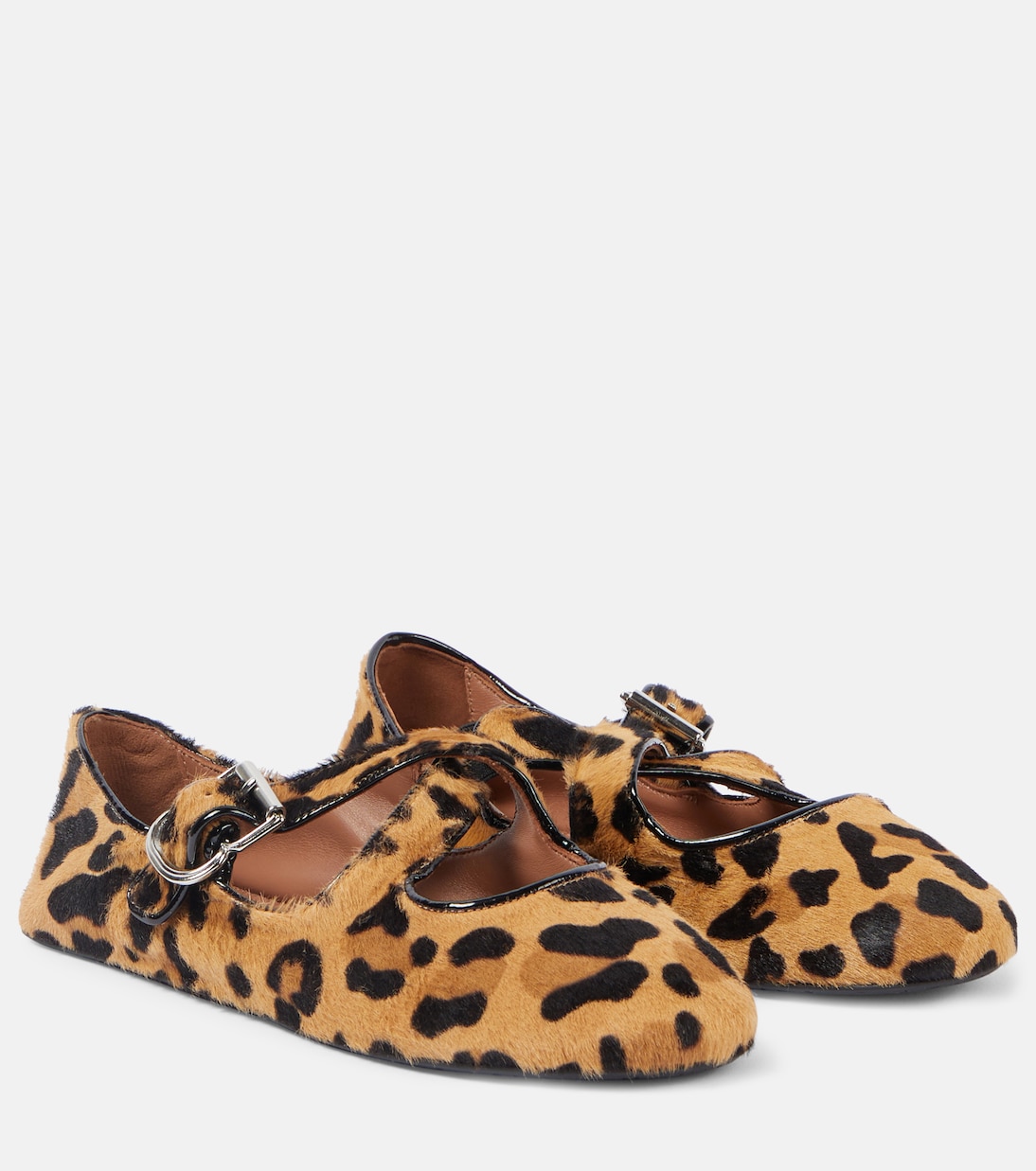 Ballerine in cavallino con stampa leopardata | Alaïa