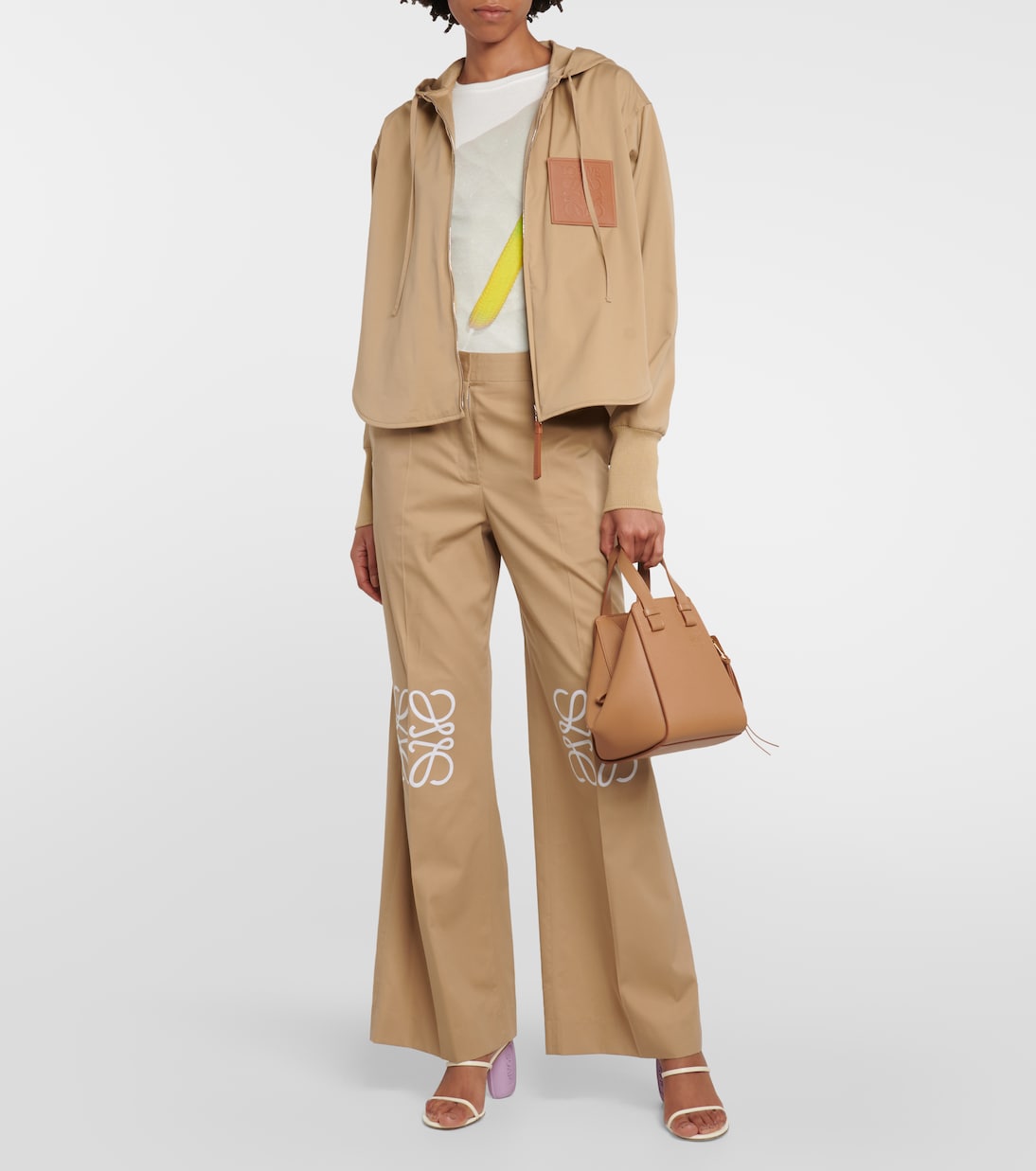 Hammock Compact leather tote bag | Loewe