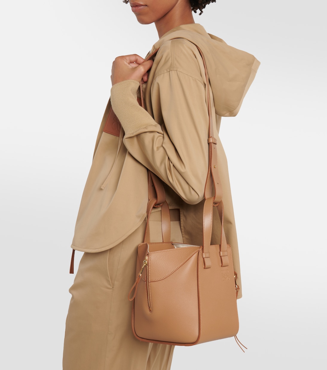 Hammock Compact leather tote bag | Loewe