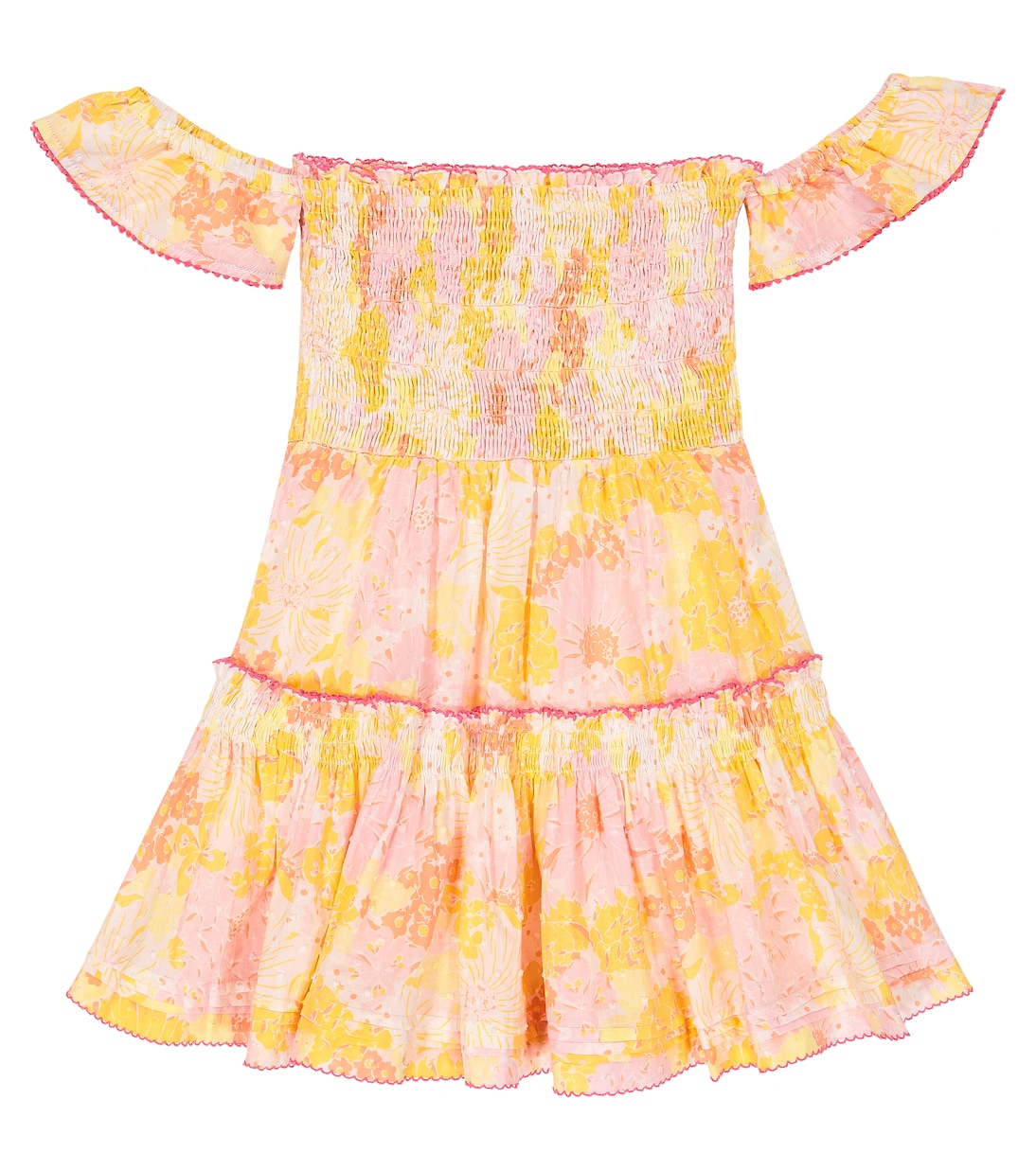 Bedrucktes Kleid Aurora aus Baumwolle | Poupette St Barth Kids