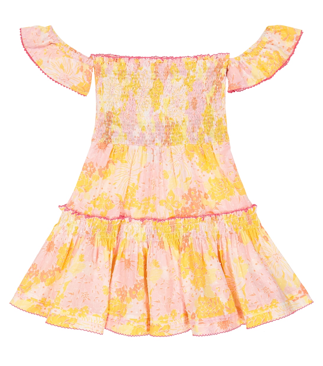 Bedrucktes Kleid Aurora aus Baumwolle | Poupette St Barth Kids