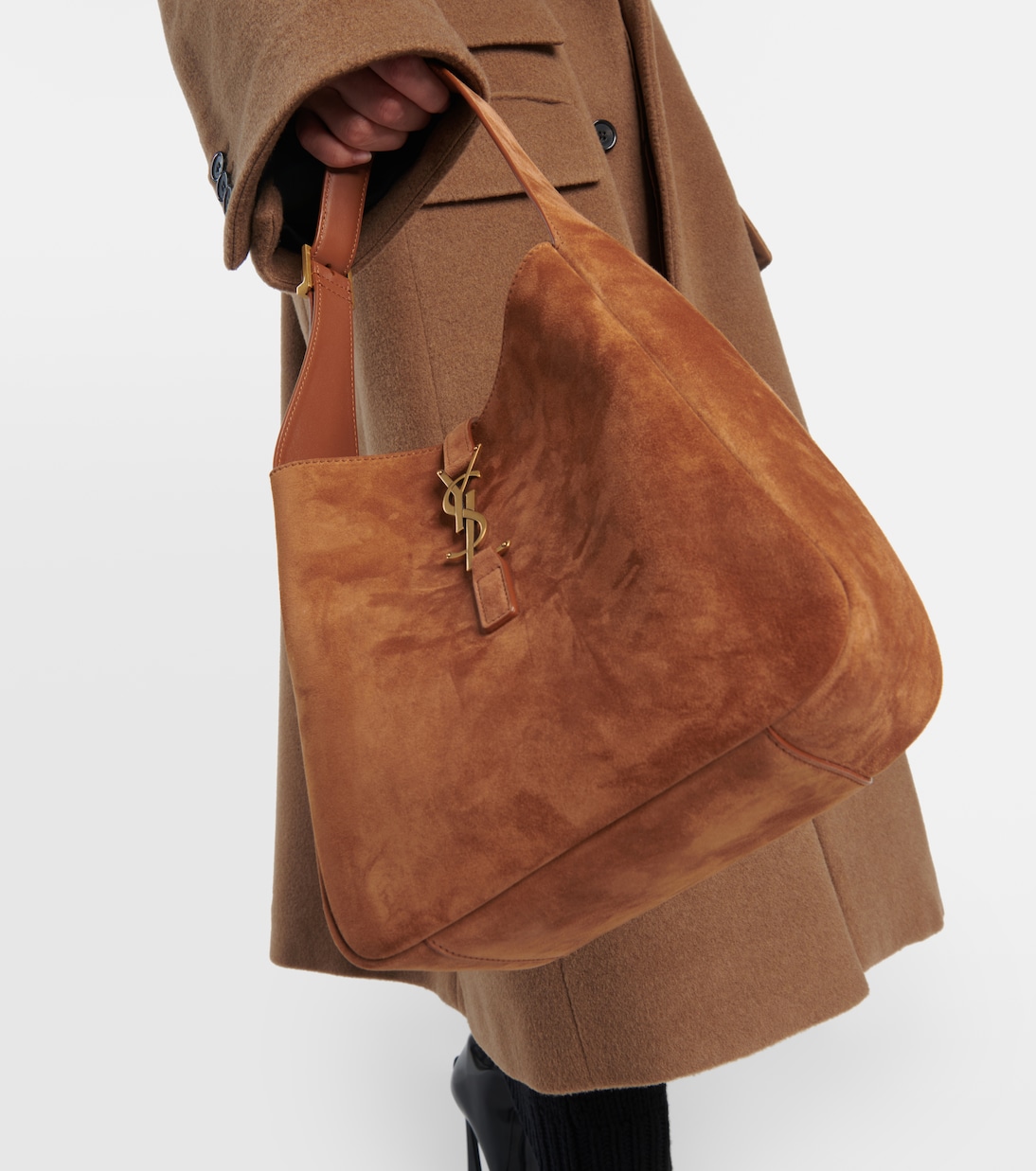 Sac Le 5 à 7 Small en daim | Saint Laurent