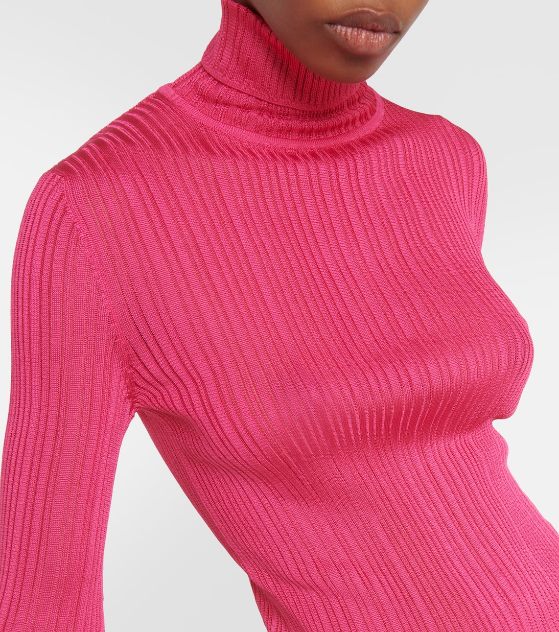 Ribbed-knit turtleneck top | Tom Ford