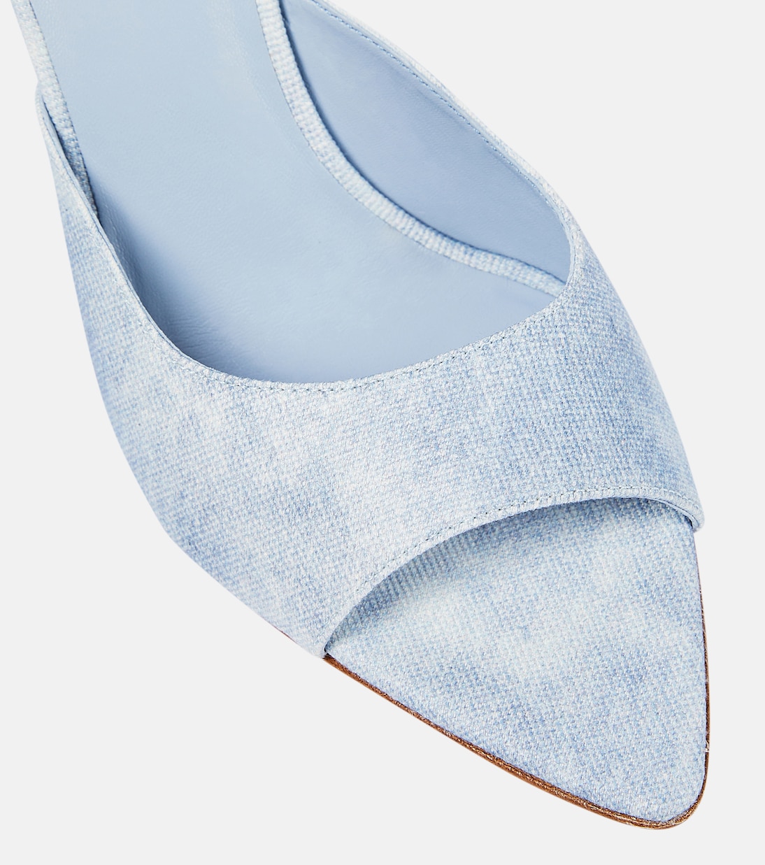 Pantoletten Perni 04 Uni aus Denim | Gia Borghini