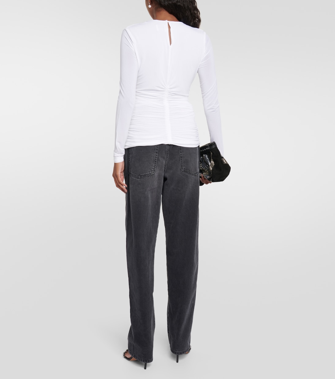 Levona cutout ruched jersey top | Isabel Marant