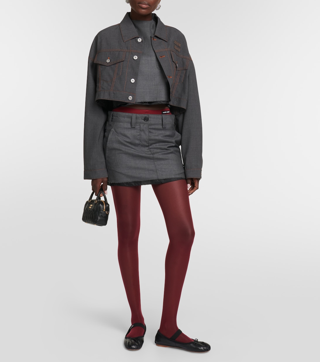 Collant in maglia | Miu Miu