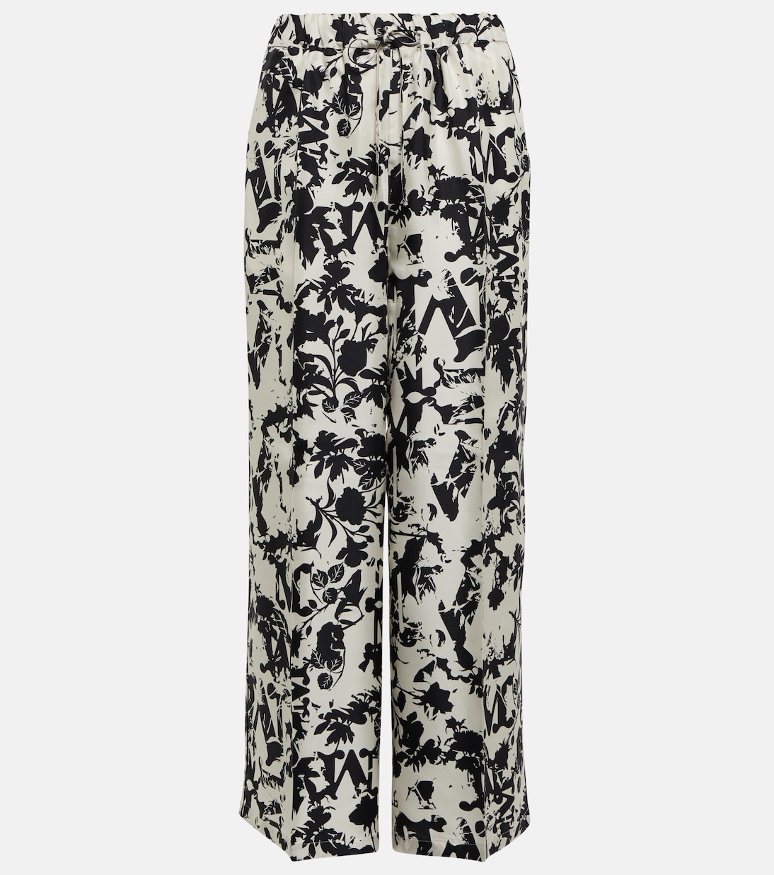 Pantalon ample Fiordo imprimé en soie | Max Mara