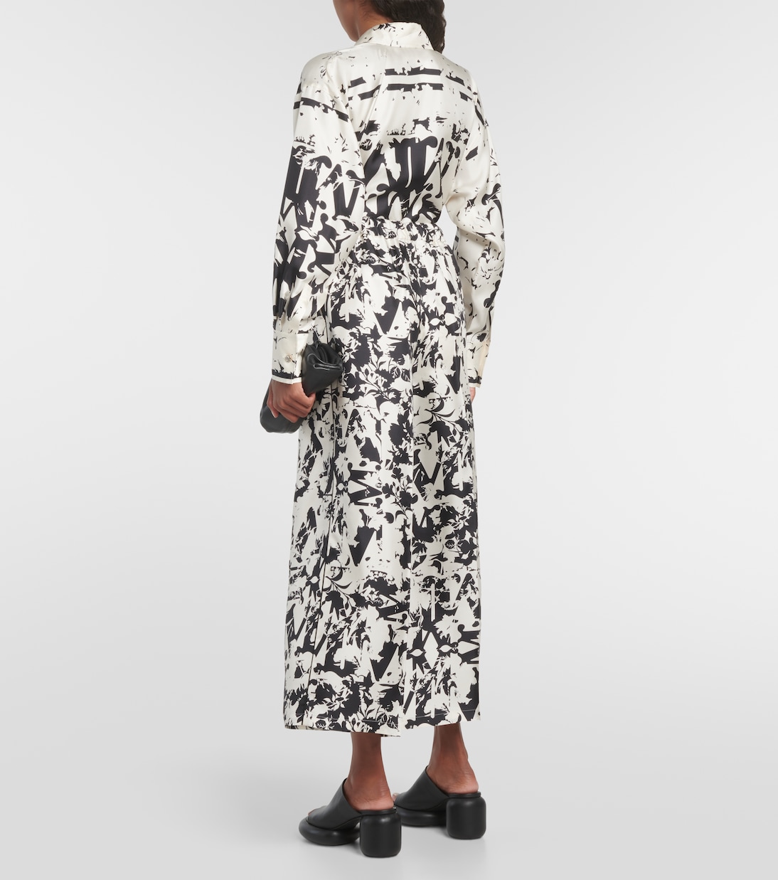 Pantalon ample Fiordo imprimé en soie | Max Mara