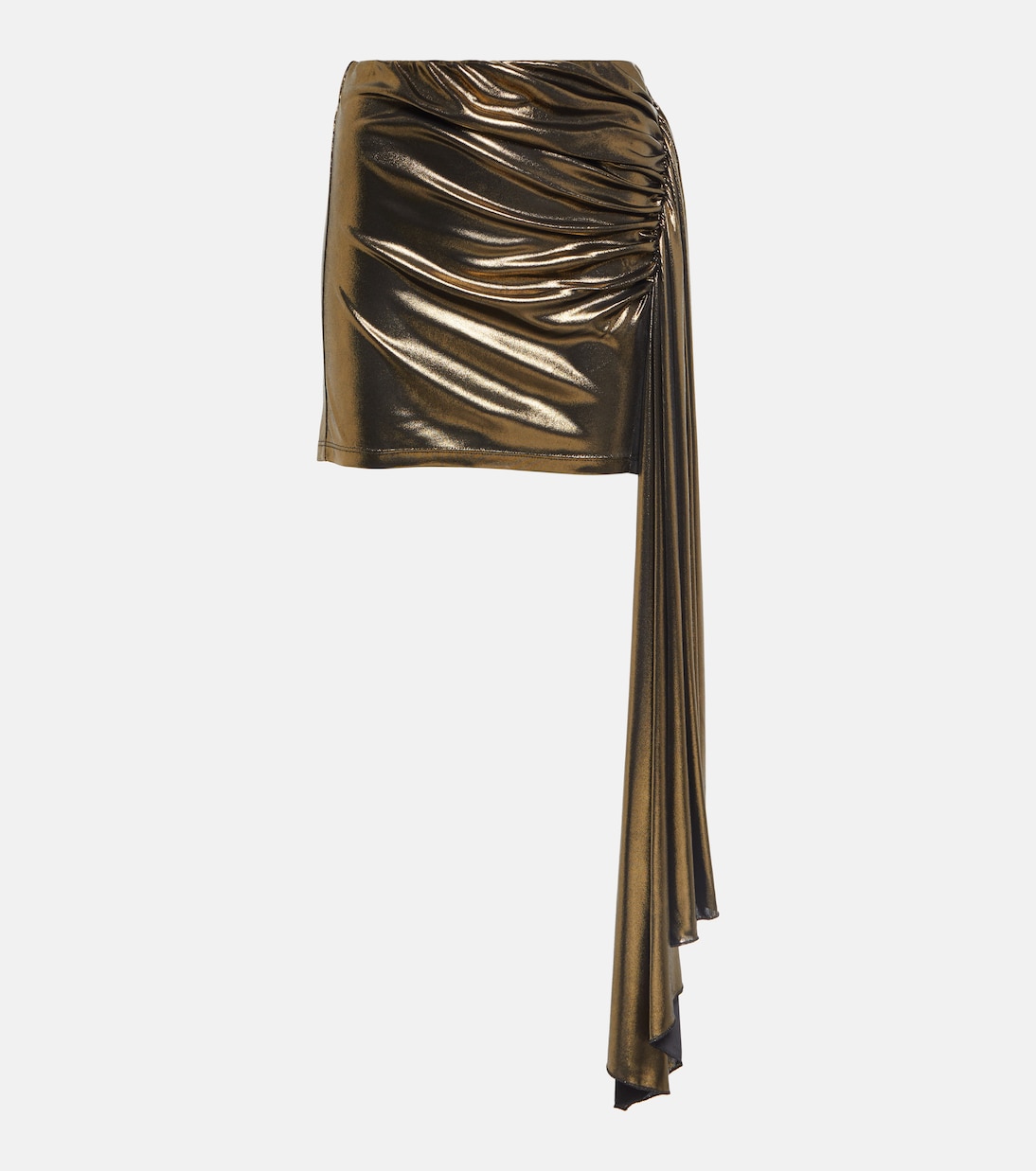 Minifalda metalizada drapeada | Blumarine