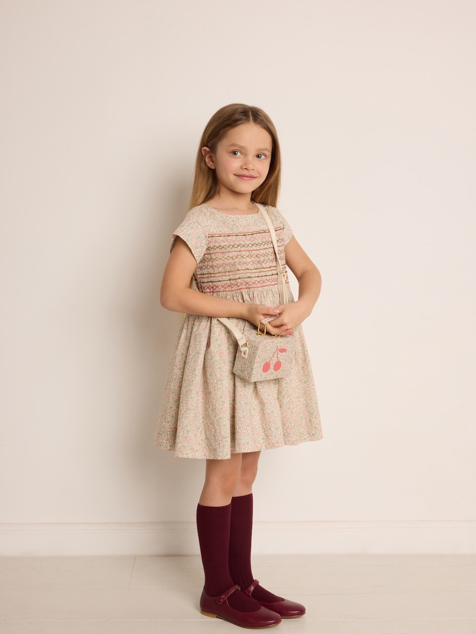 Robe Duchesse en coton à fleurs | Bonpoint