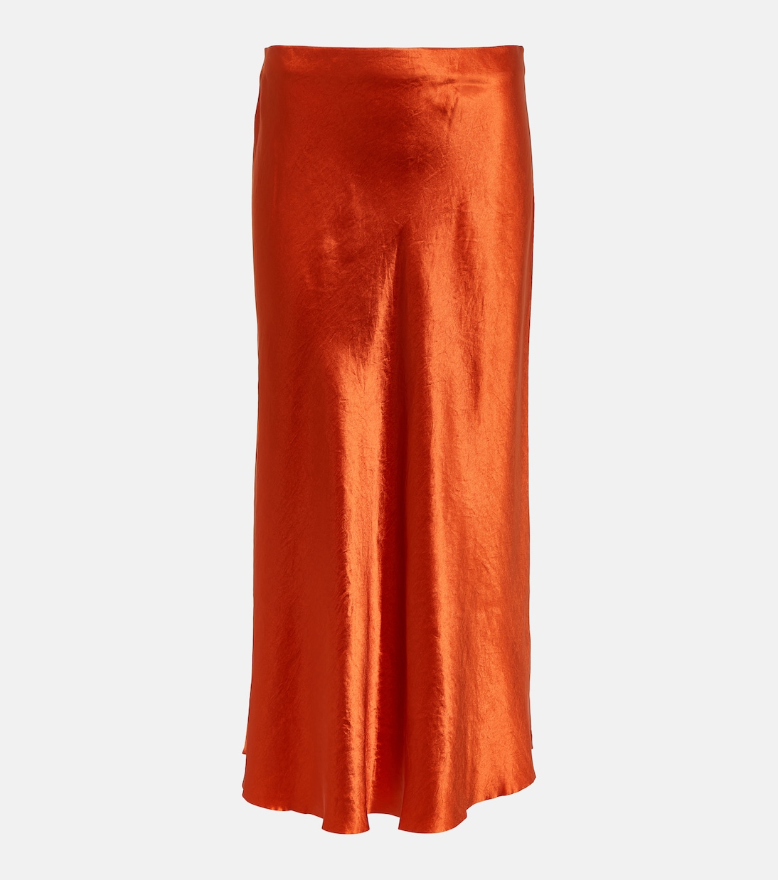 Satin midi skirt  | Vince