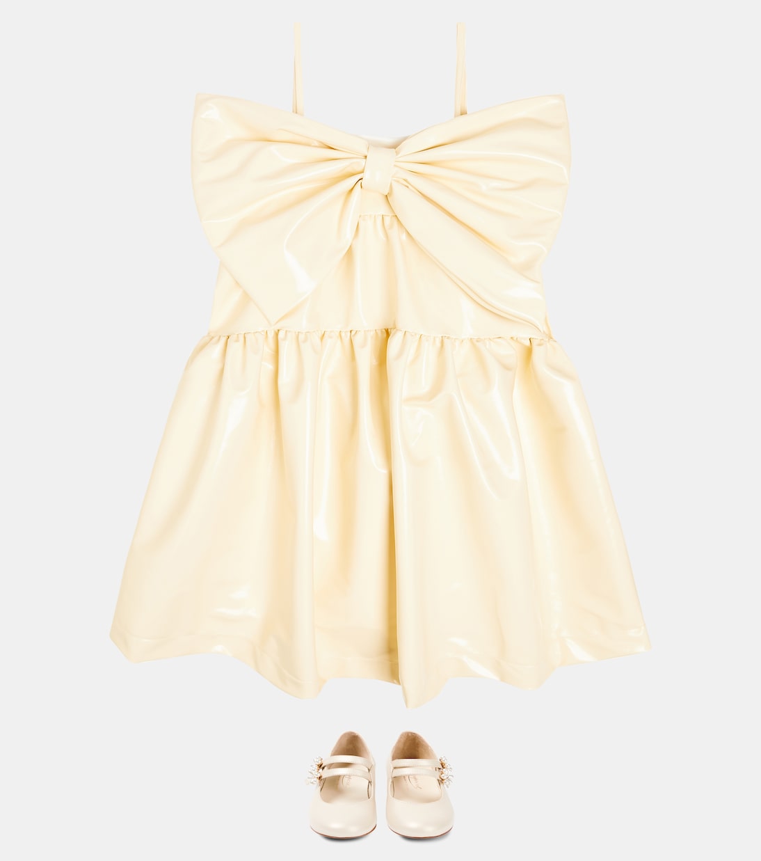 Kleid aus Lederimitat | Caroline Bosmans