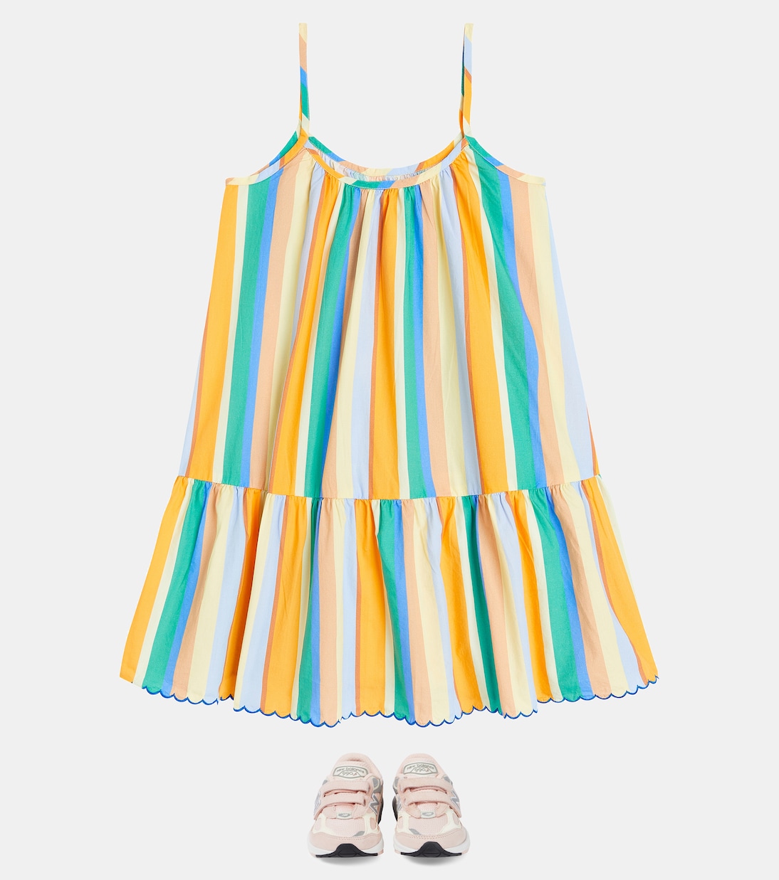 Robe rayée en coton | Tinycottons