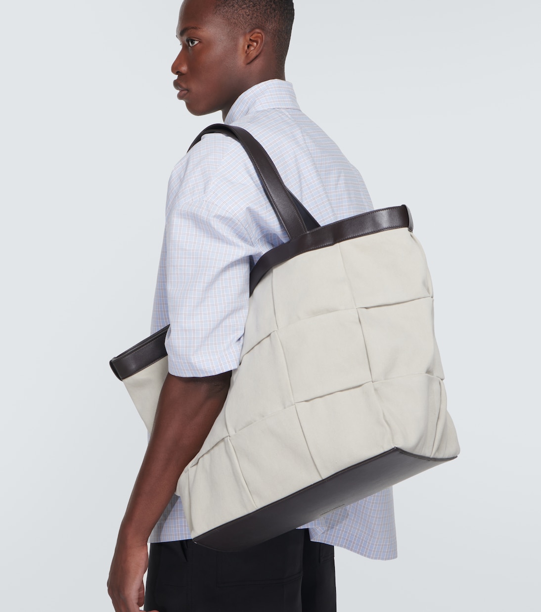 Tote Arco aus Canvas und Leder | Bottega Veneta