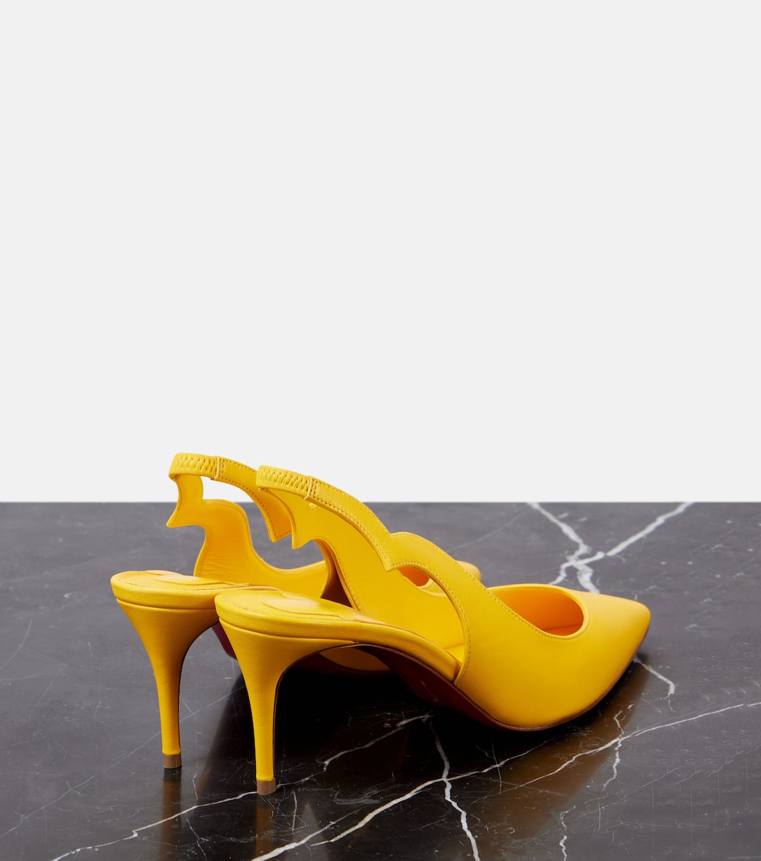 Escarpins Hot Chick Sling 70 en cuir | Christian Louboutin