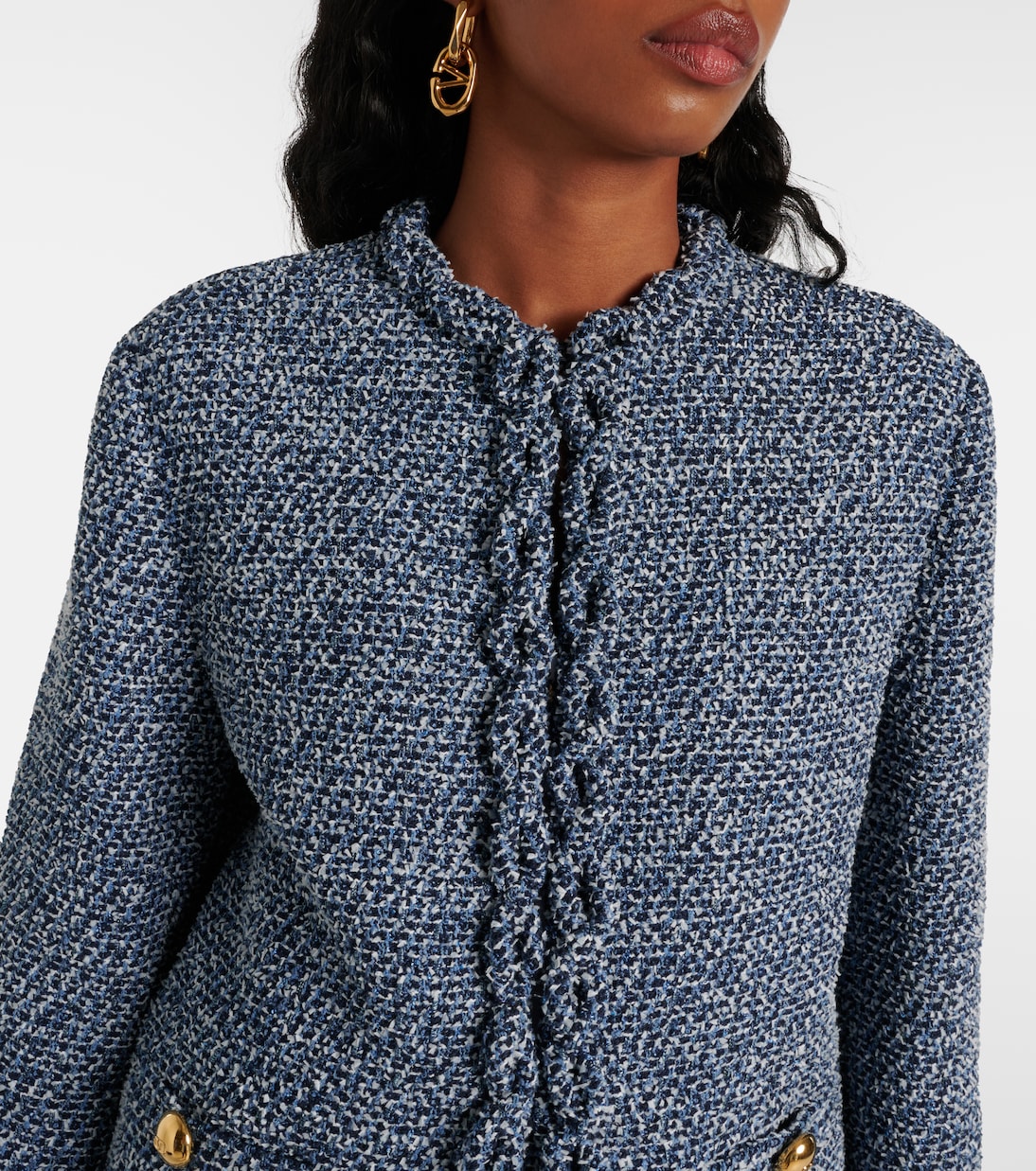 Tweed denim jacket | Valentino