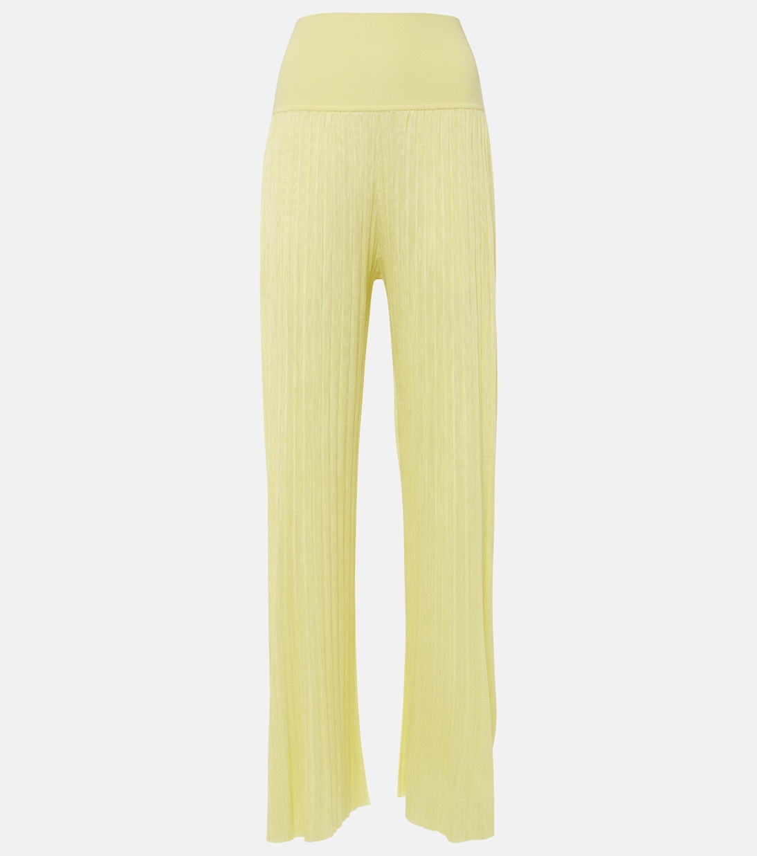 Pantalones Rectos de Jerséi con Pliegues y Tiro Alto Alaïa para Jóvenes