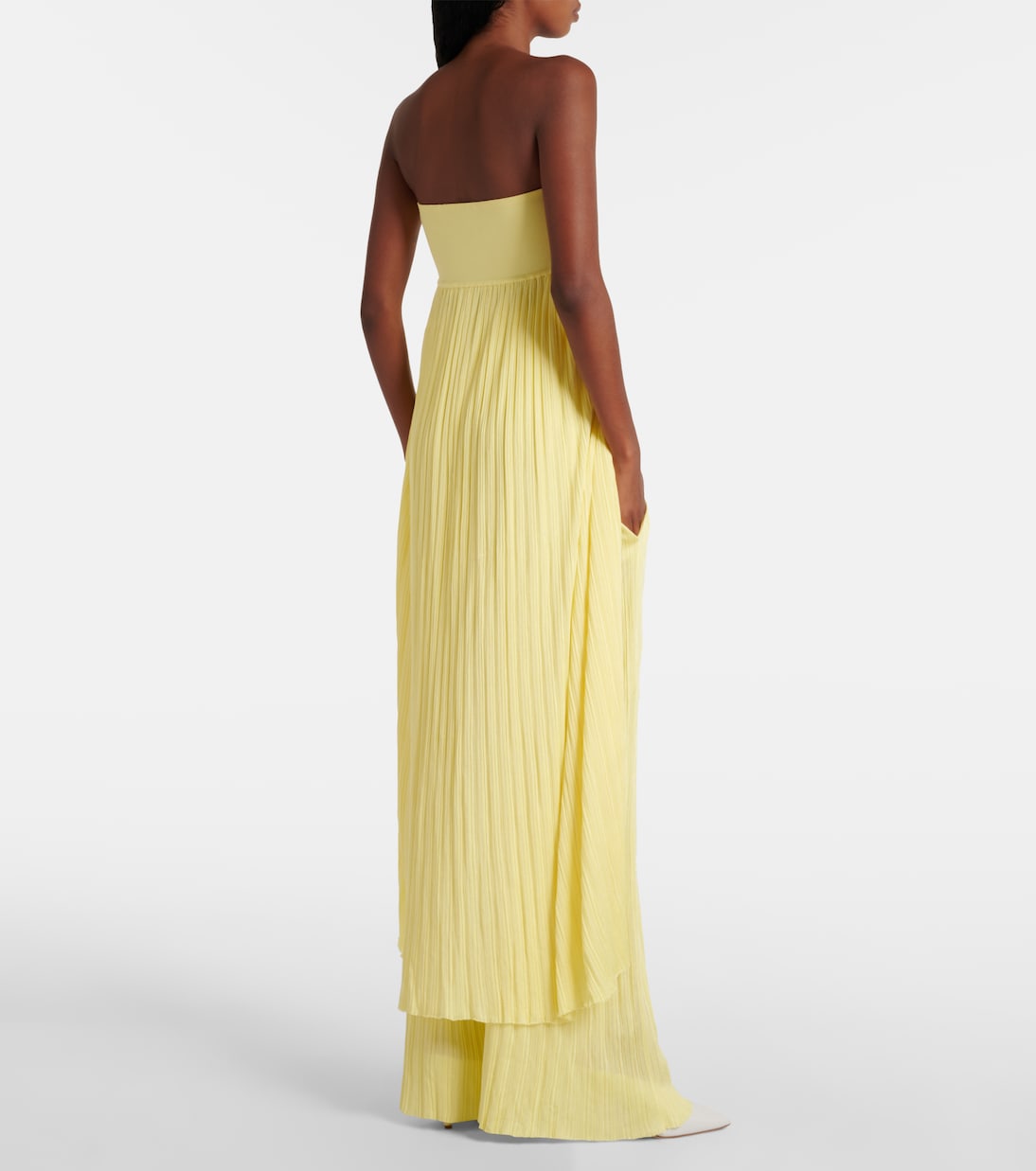 Pantalones Rectos de Jerséi con Pliegues y Tiro Alto Alaïa para Jóvenes