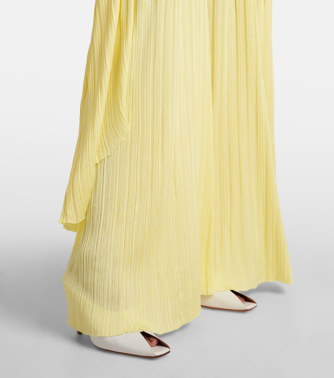 Pantalones Rectos de Jerséi con Pliegues y Tiro Alto Alaïa para Jóvenes