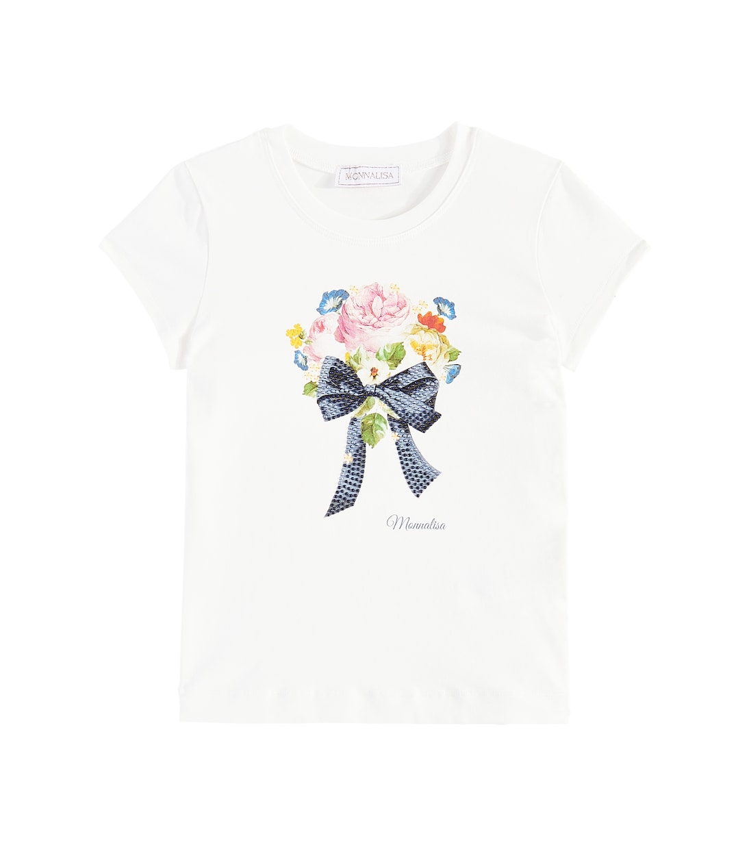 T-shirt in misto cotone con stampa | Monnalisa