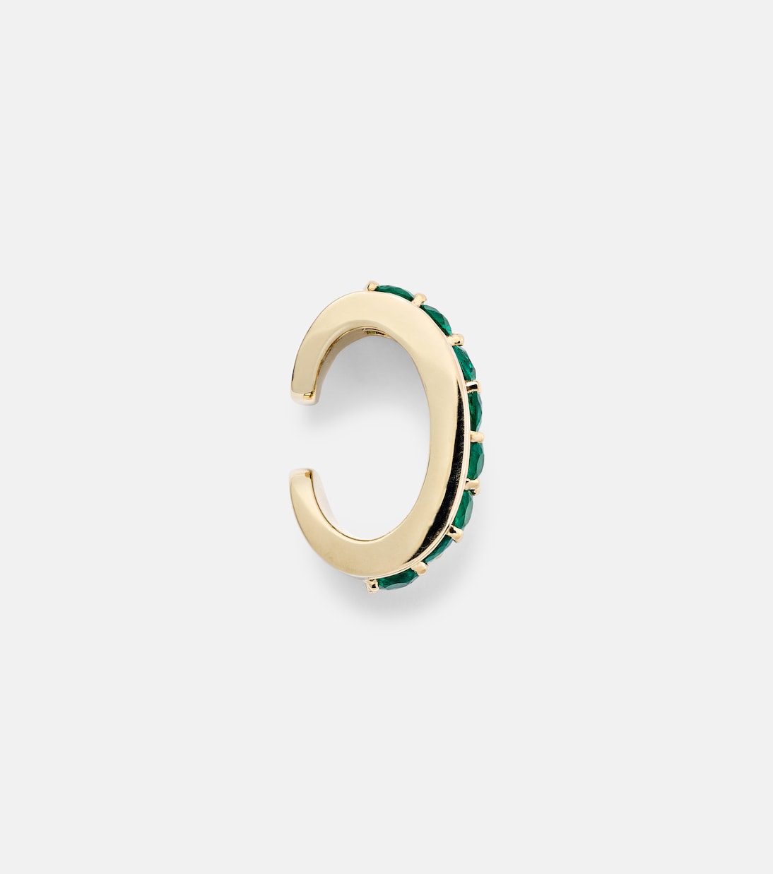 Boucle d'oreille Lola en or 18 ct, émeraudes et diamants | Anita Ko
