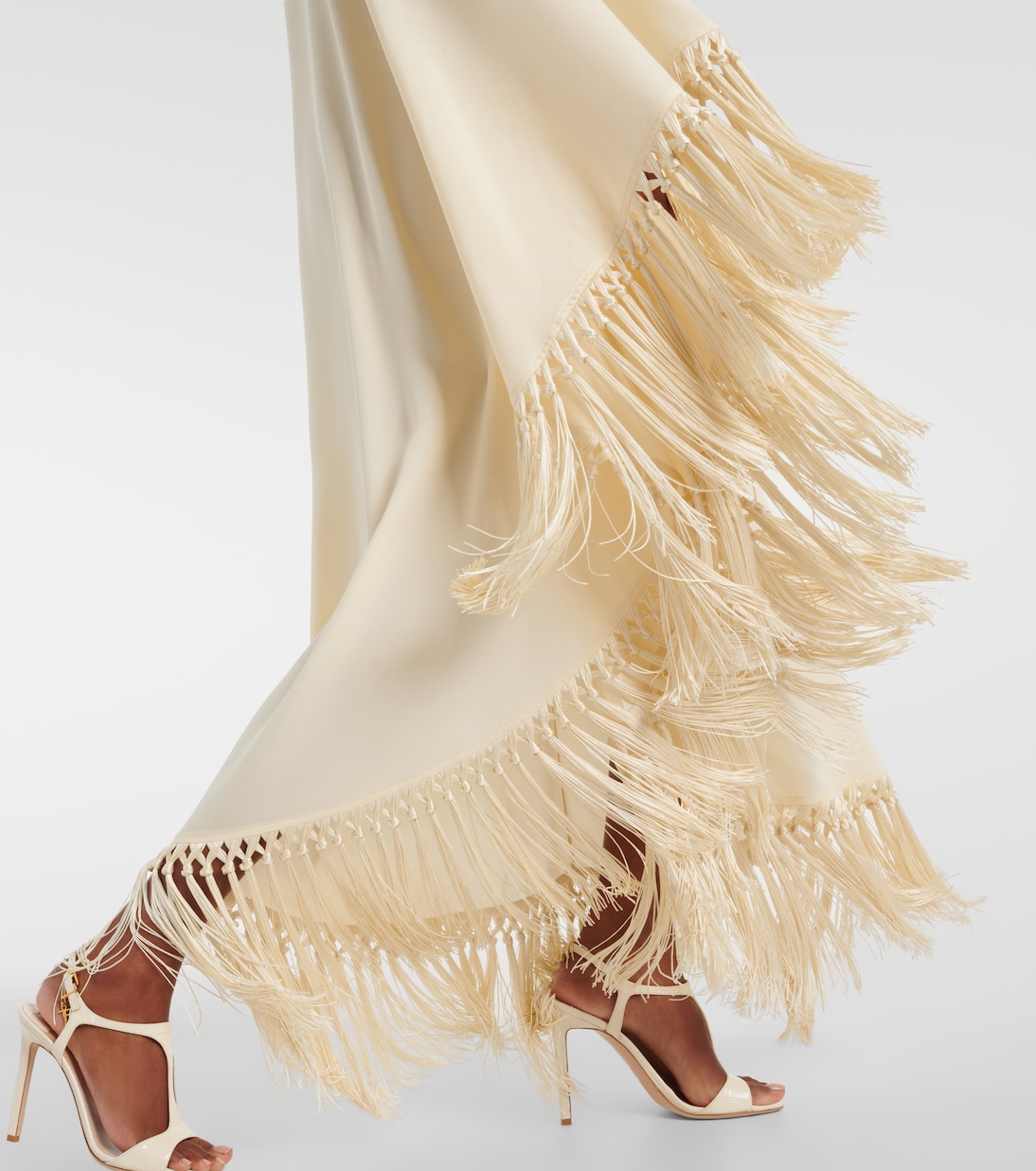 Arno fringed crêpe cady maxi dress | Taller Marmo