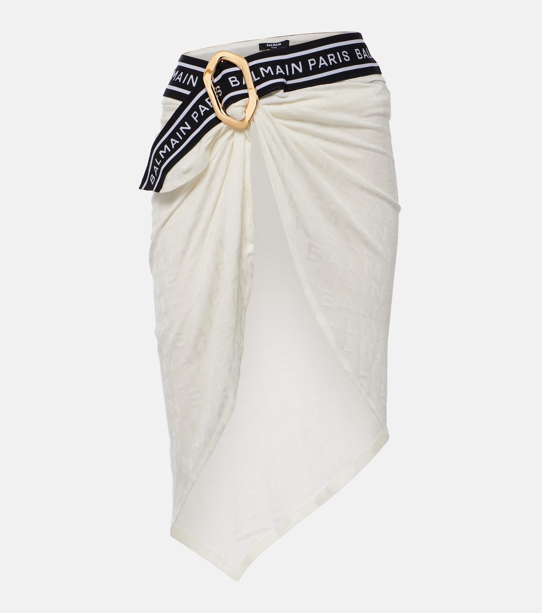 Pareo de mezcla de algodón estampado | Balmain