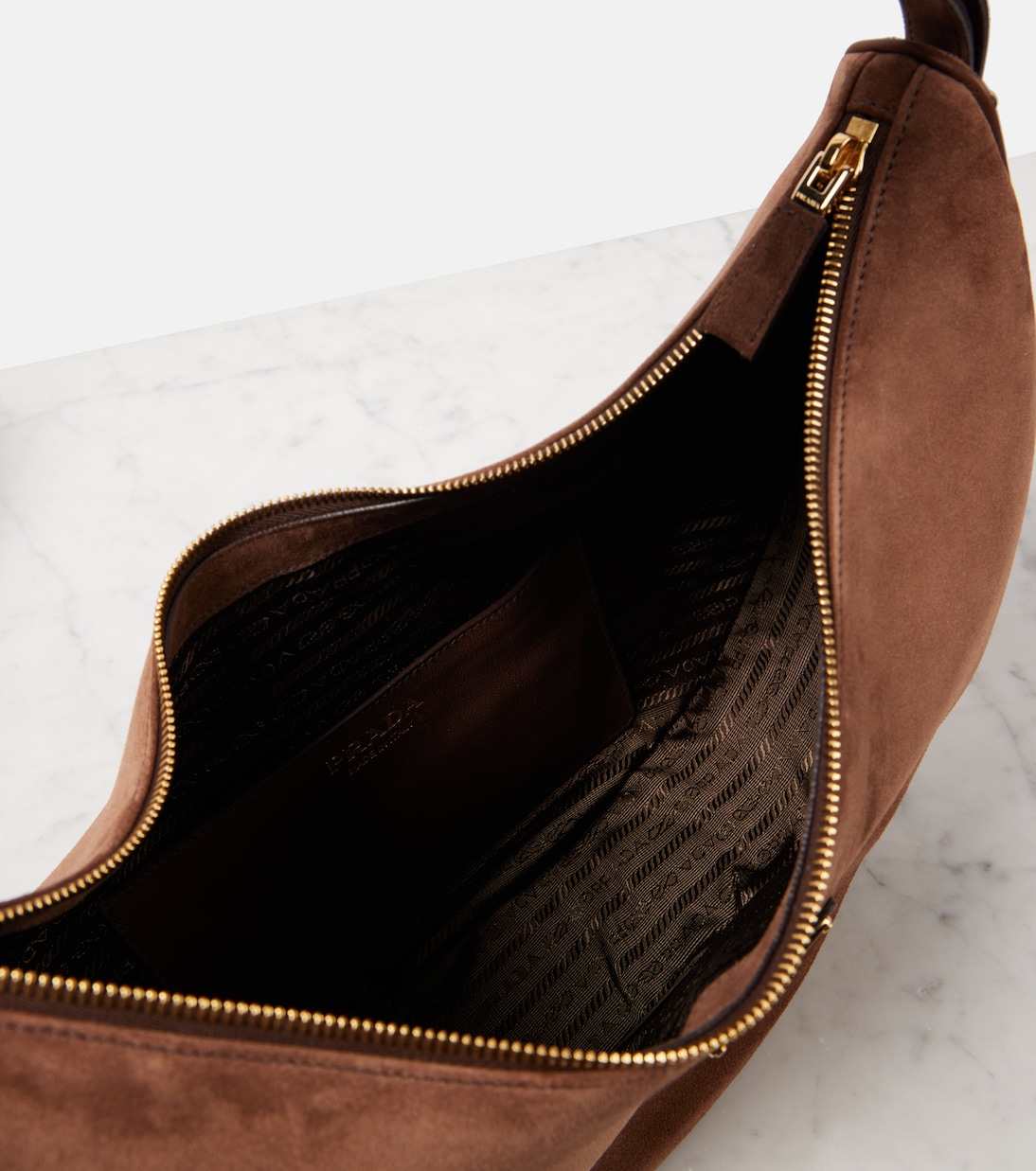 Sac Arque Large en daim | Prada